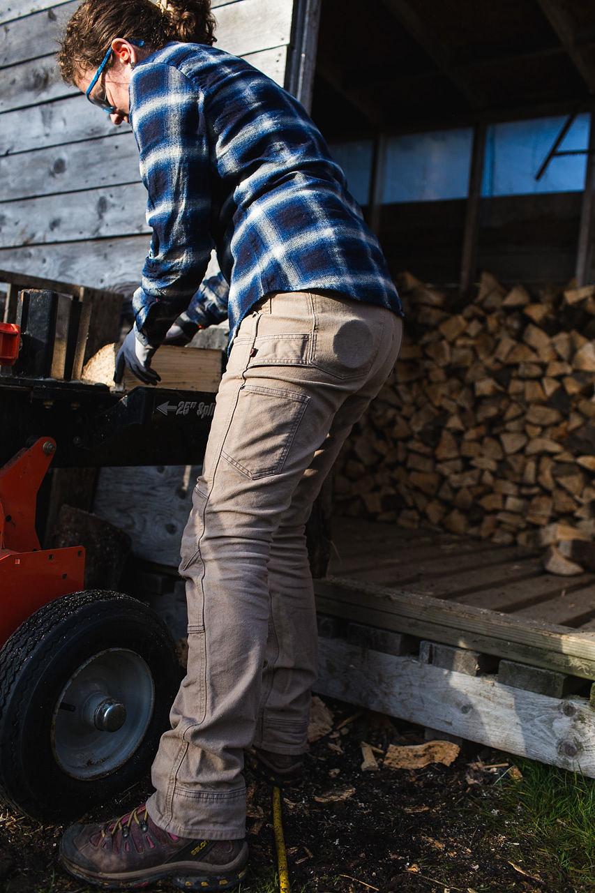 Product gallery image number 7 for product Britt Utility Grey Stretch Canvas - Women's