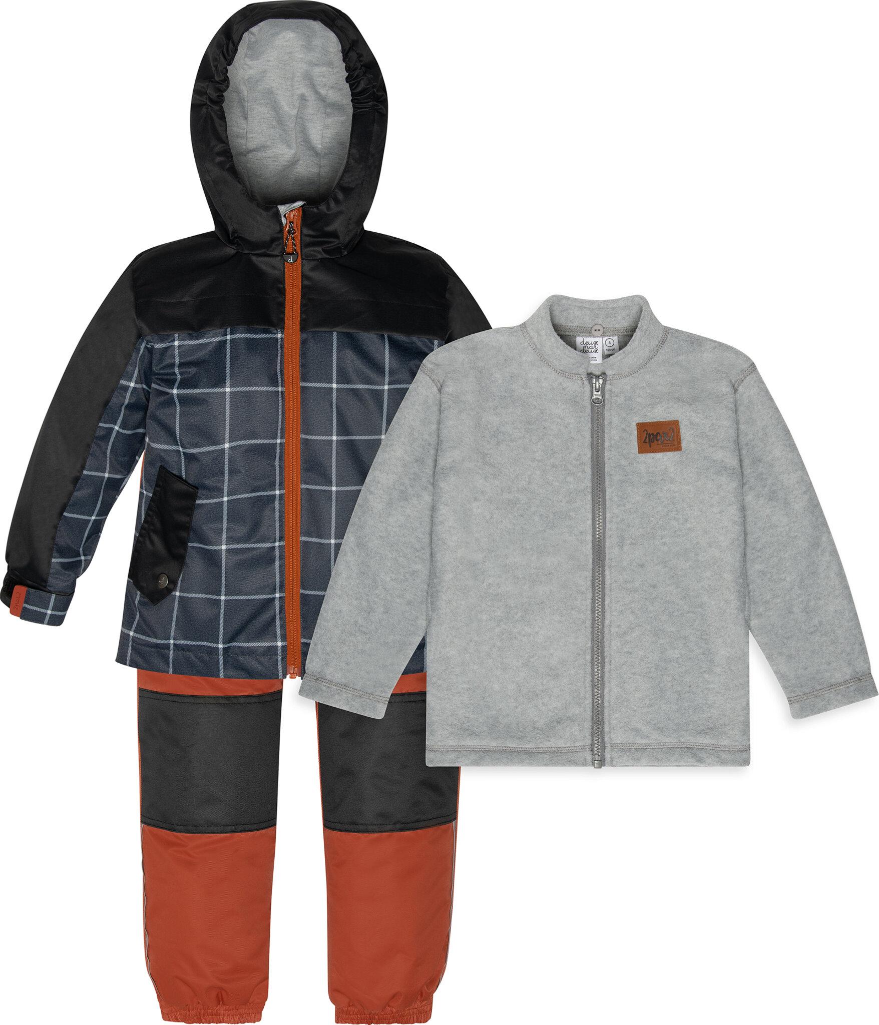 Product gallery image number 1 for product Plaid 3in 1 Outerwear Set - Baby Boy