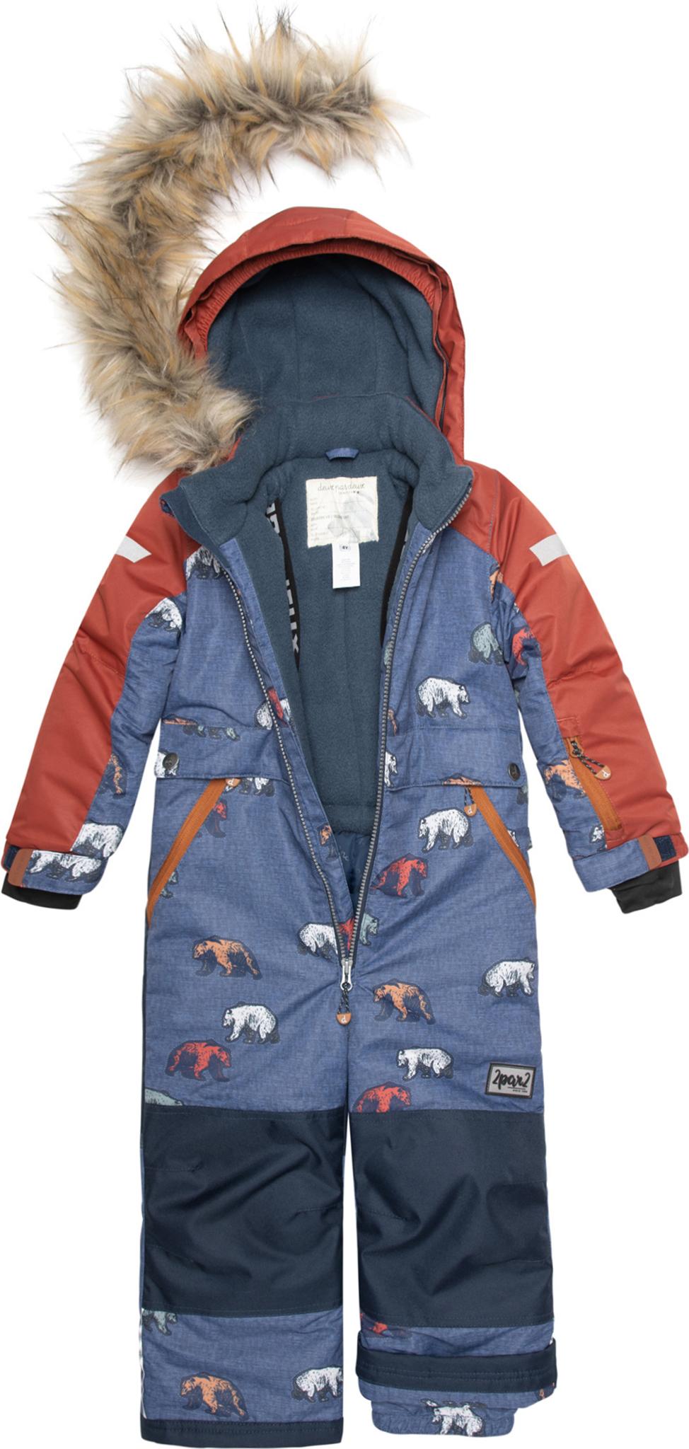 Product gallery image number 3 for product Habit de neige une pièce avec fourrure - Petit Enfant