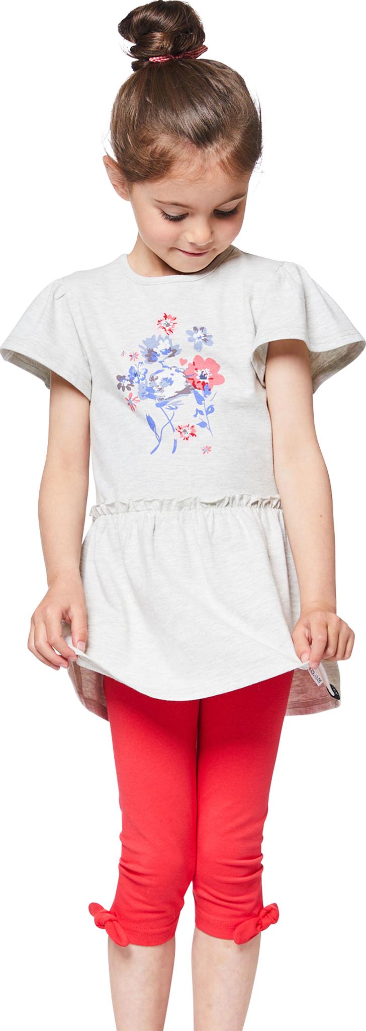 Numéro de l'image de la galerie de produits 2 pour le produit Tunique à manches courtes avec imprimé graphique en coton biologique - Petite Fille