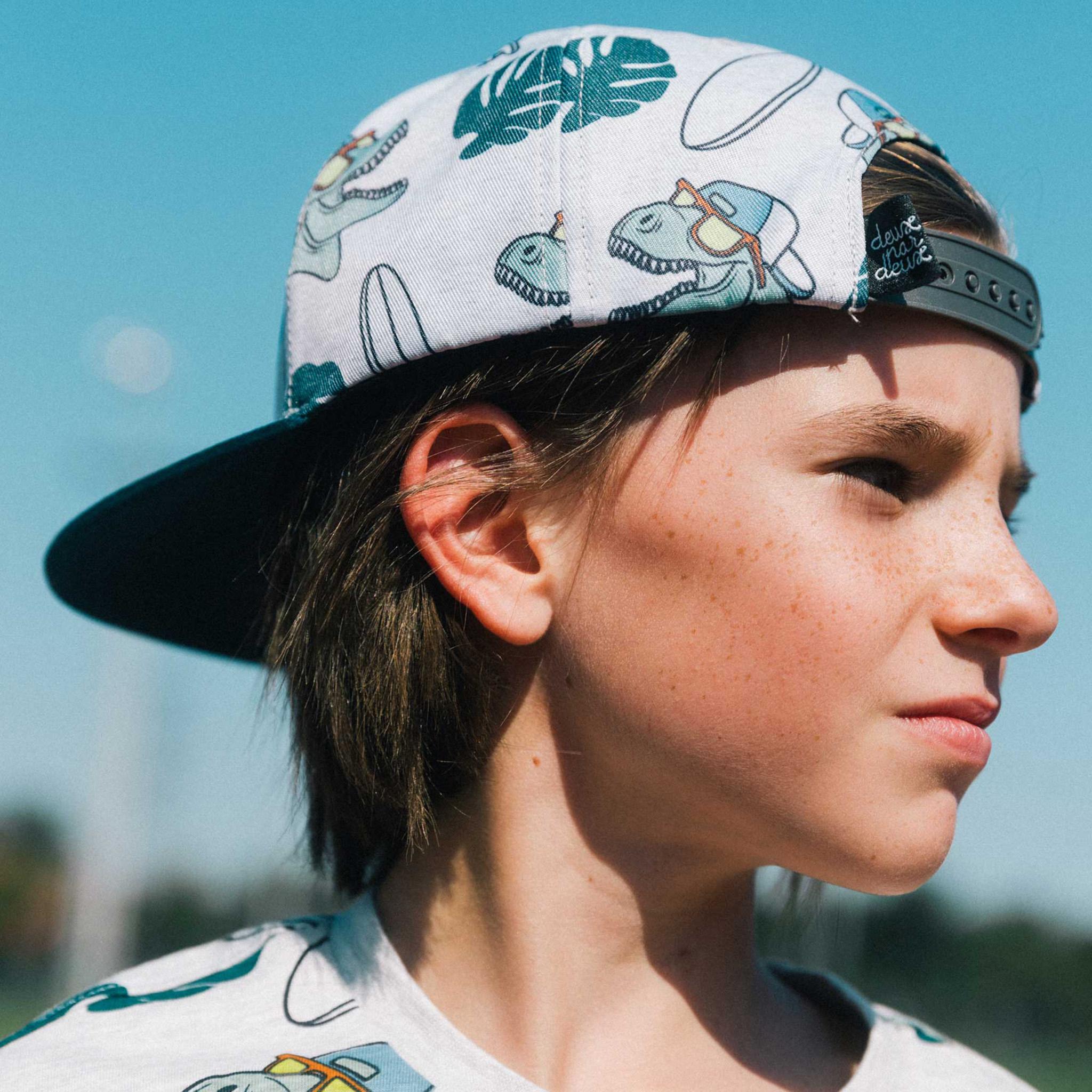 Product gallery image number 3 for product Dinosaurs Printed Cap - Little Boys