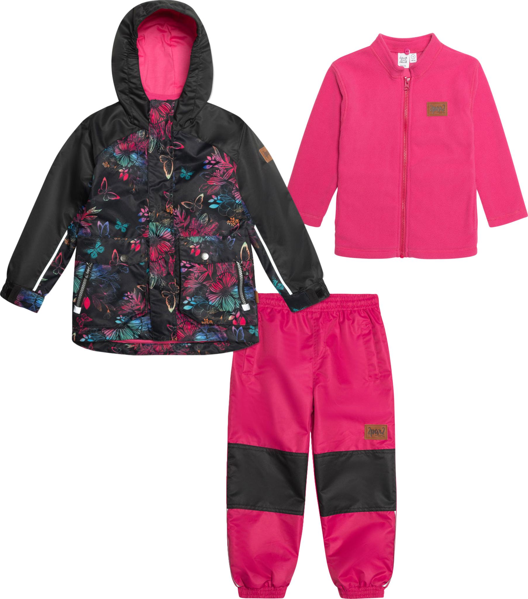 Product gallery image number 1 for product Ensemble de printemps 3-en-1 à imprimé - Petit Fille