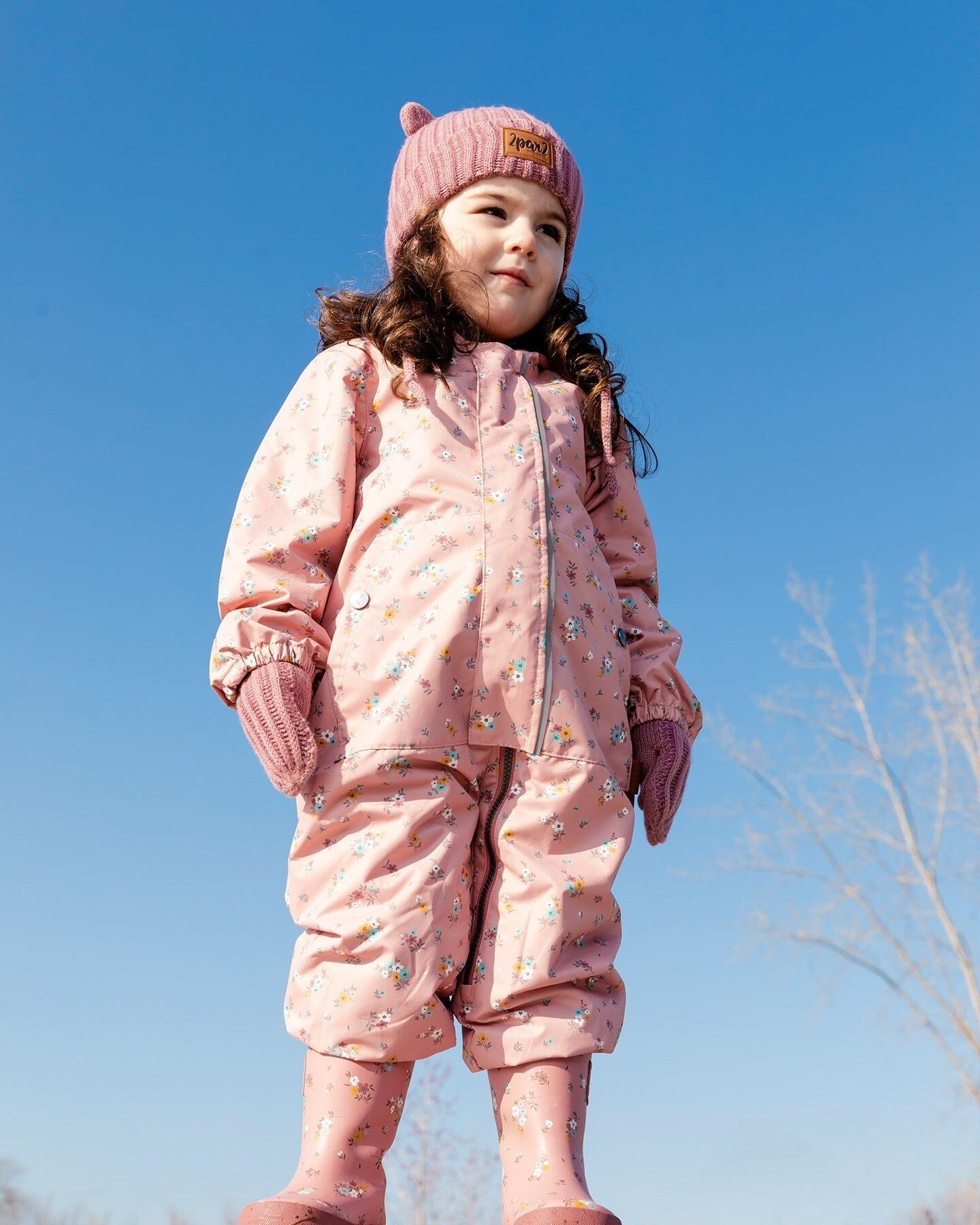 Product gallery image number 4 for product Ensemble de printemps une pièce et tuque à imprimé - Bébé Fille