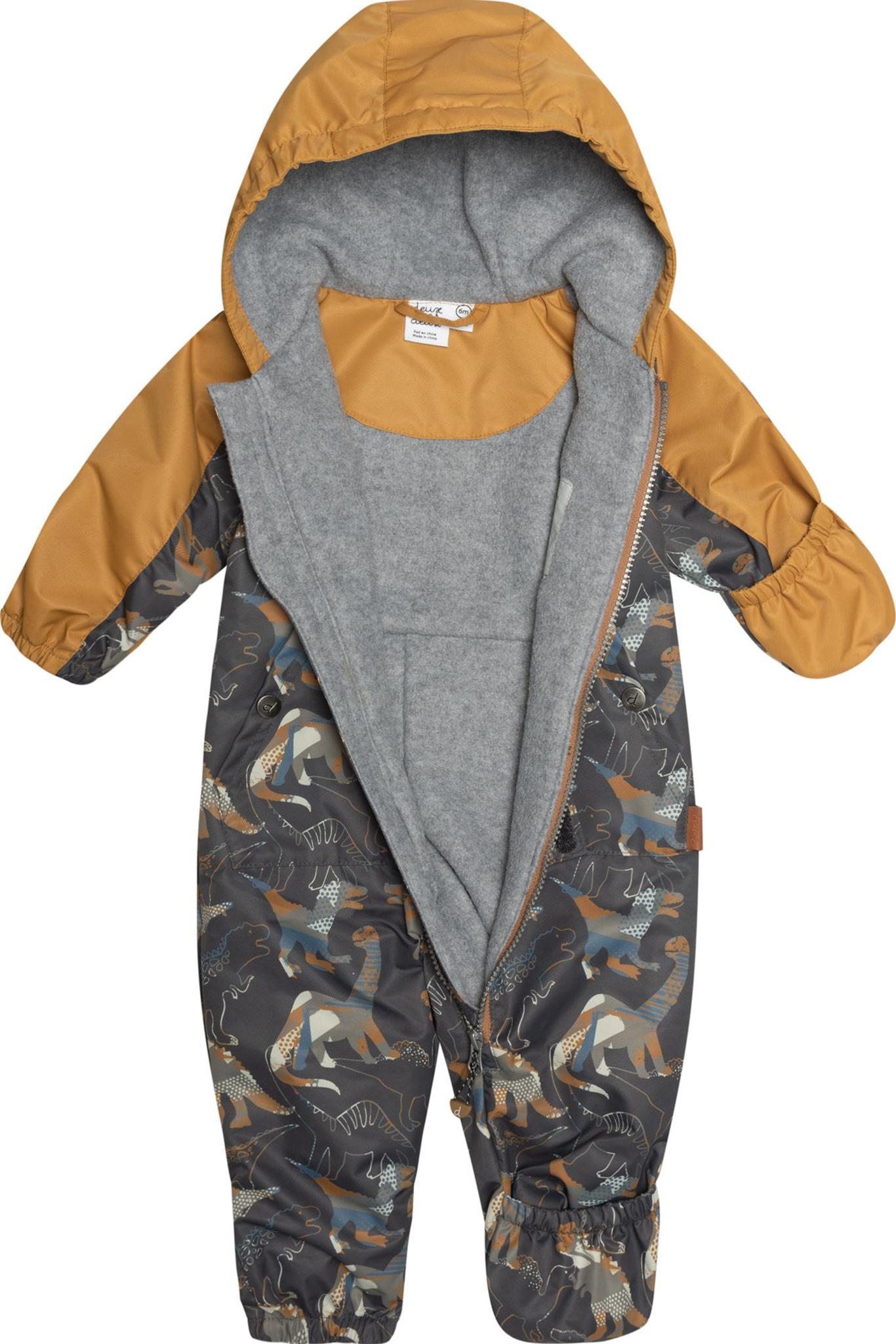 Product gallery image number 5 for product Printed One Piece Spring Suit and Hat Set - Baby Girls