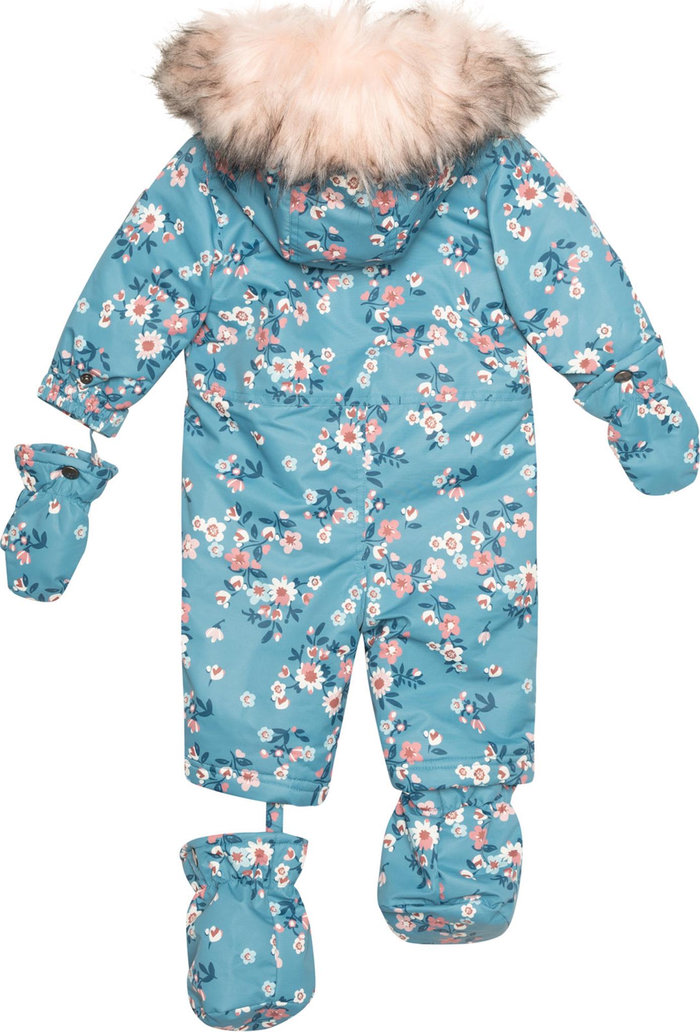 Deux par Deux Spring Flower Print One Piece Snowsuit Baby The