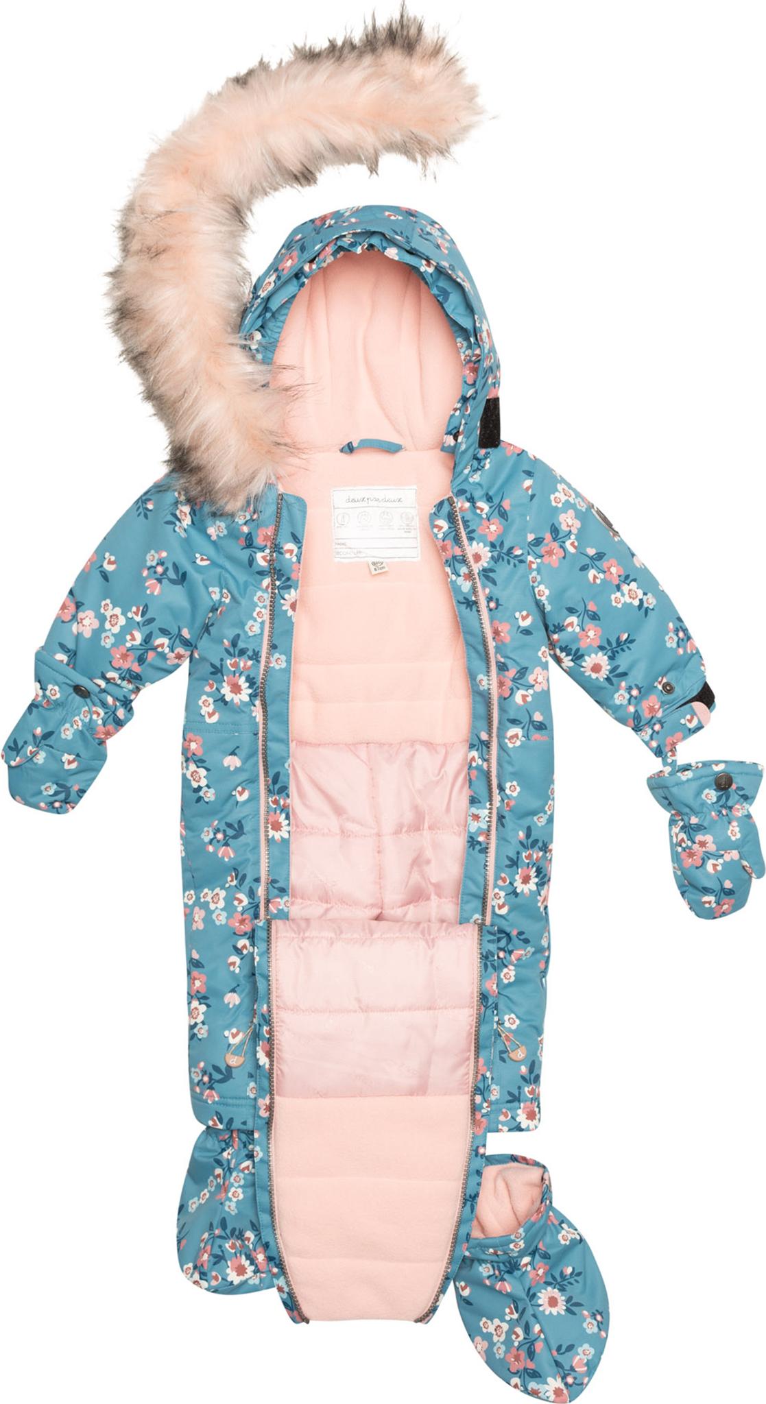 Deux par Deux Spring Flower Print One Piece Snowsuit Baby The