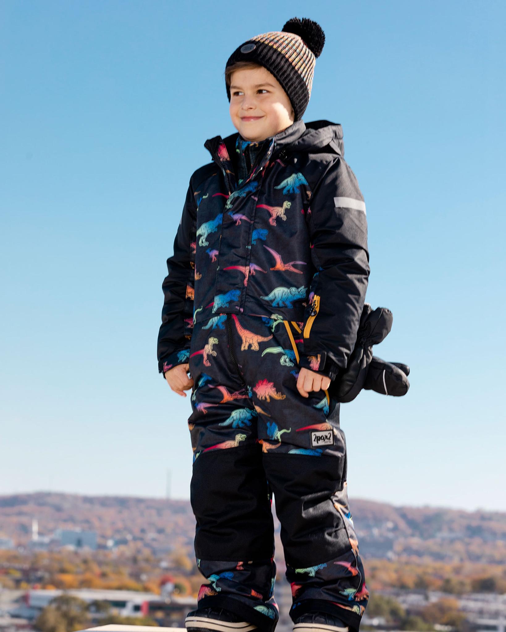 Product gallery image number 9 for product One Piece Two-tone Snowsuit - Little Kids
