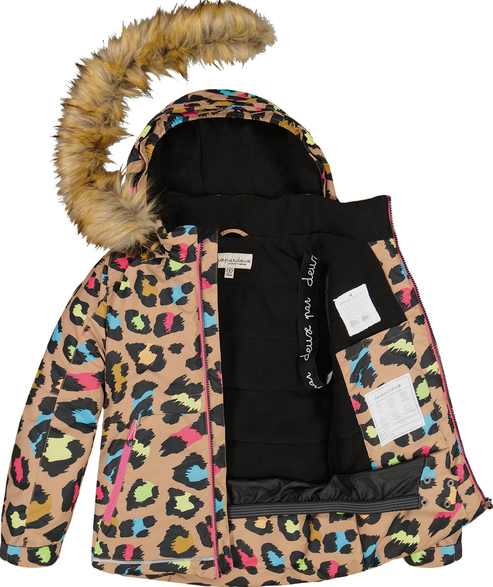Product gallery image number 8 for product Two Piece Snowsuit with Multicolor Leopard Print - Little Girls