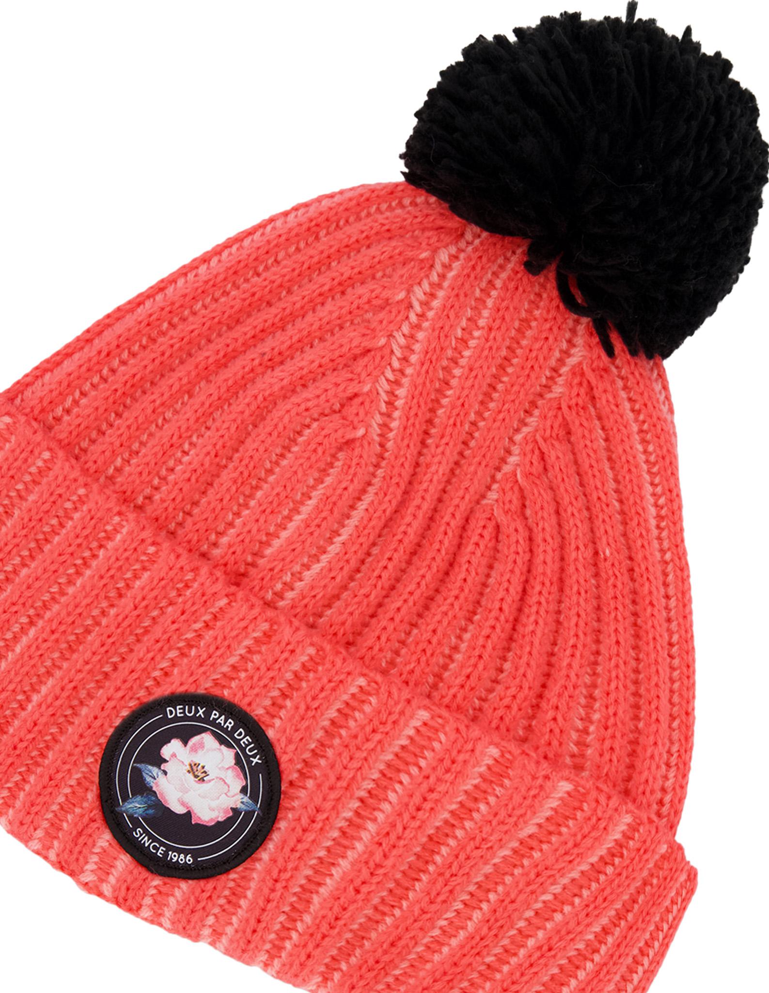 Product gallery image number 3 for product Coral Stripes Knit Hat - Girls