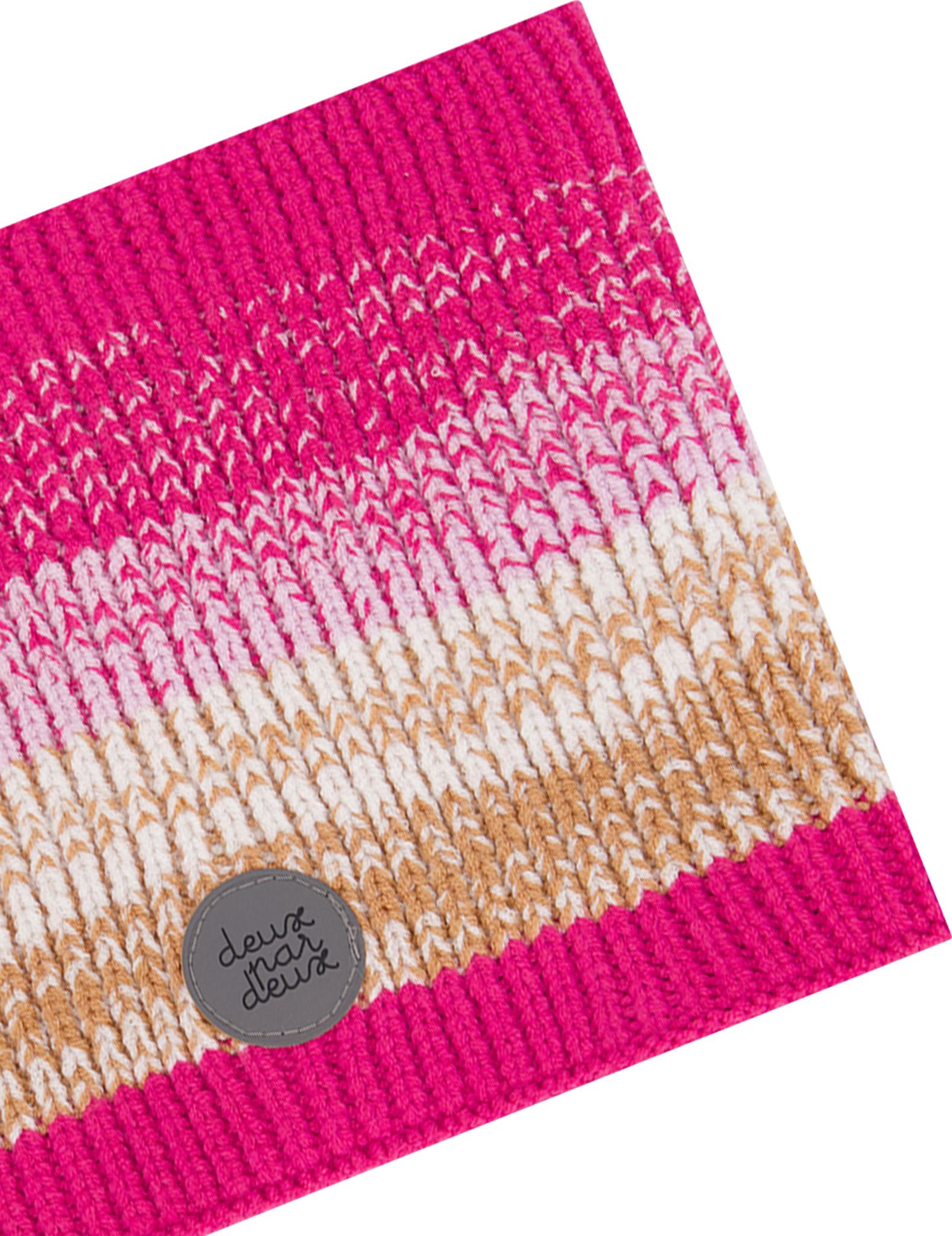 Product gallery image number 4 for product Cache-cou en tricot avec dégradé fuchsia - Bébé Fille