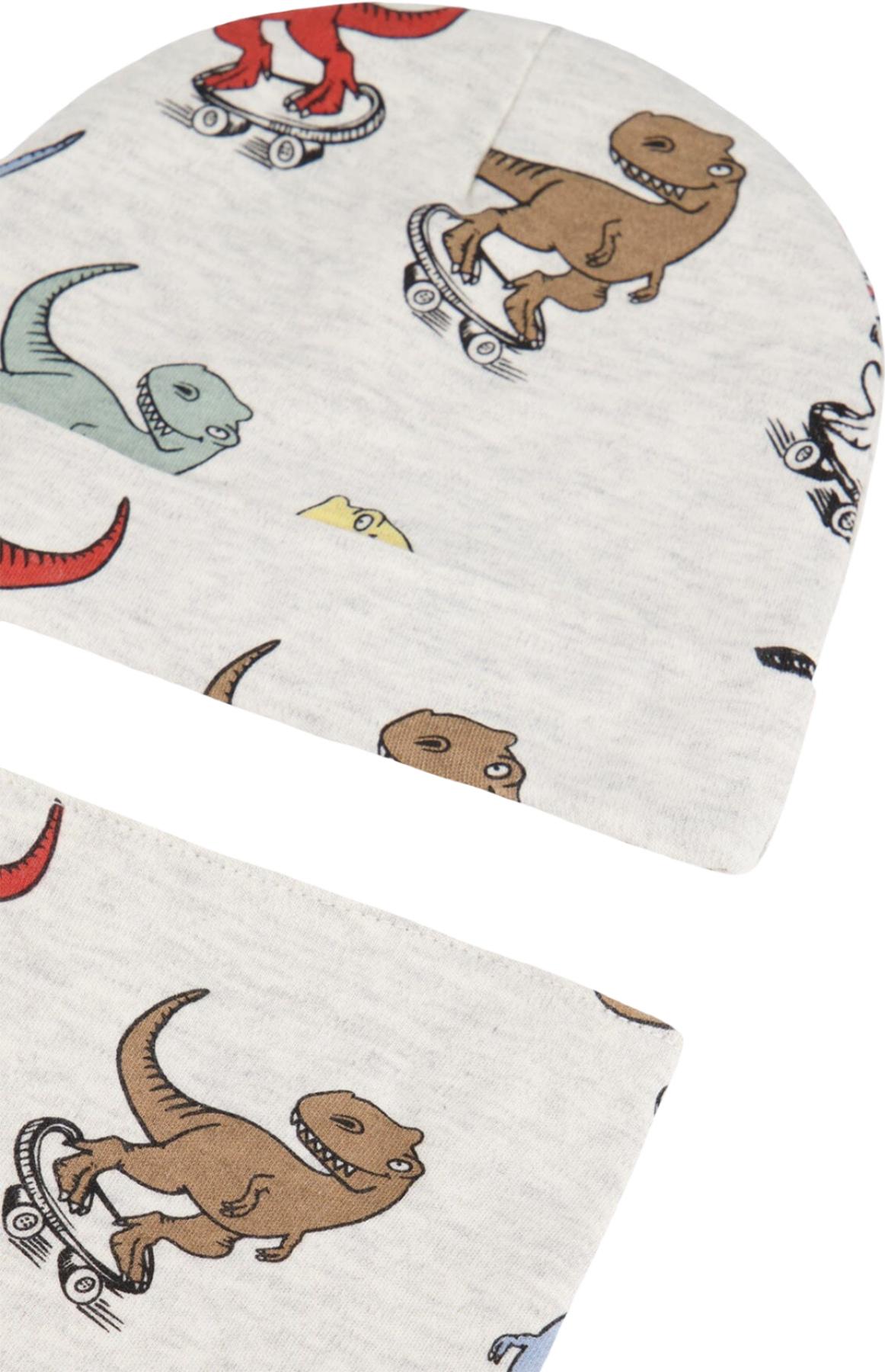 Product gallery image number 3 for product Organic Cotton Printed Hat and Bib Set - Toddler Girls