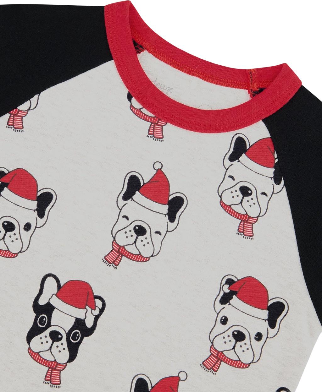 Product gallery image number 2 for product Organic Cotton Christmas Dogs Print Two Piece Pajama Set - Big Boys