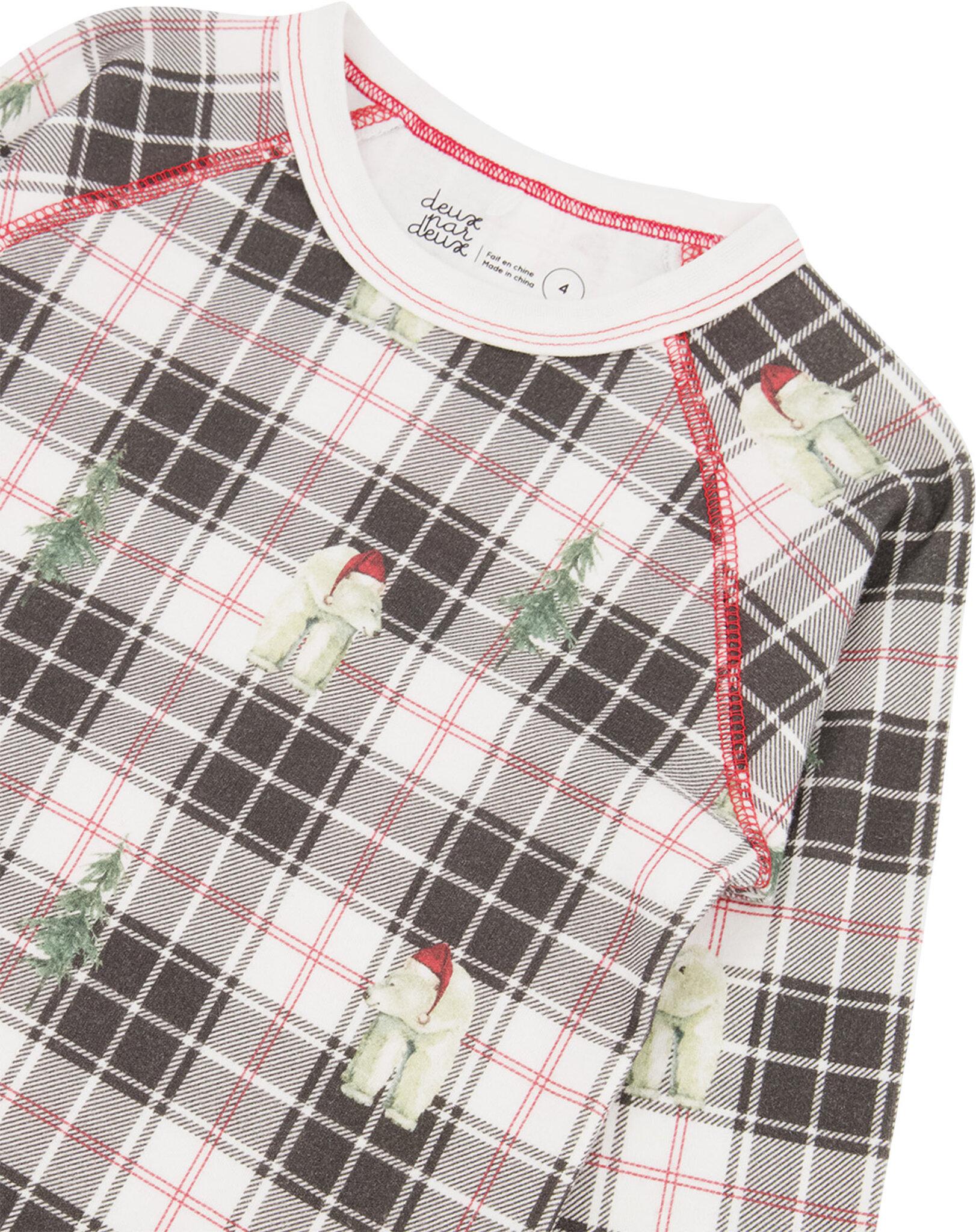 Product gallery image number 3 for product Organic Cotton Christmas Family Two Piece Printed Polar Bear Pajama Set - Big Kid  