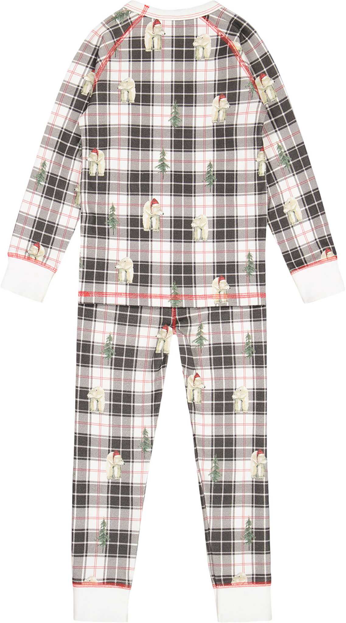 Product image for Organic Cotton Christmas Family Two Piece Printed Polar Bear Pajama Set - Big Kid  