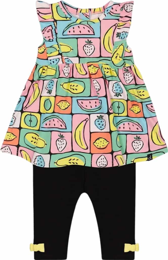 Product image for Organic Cotton Jersey Tunic and Capri Set - Little Girls