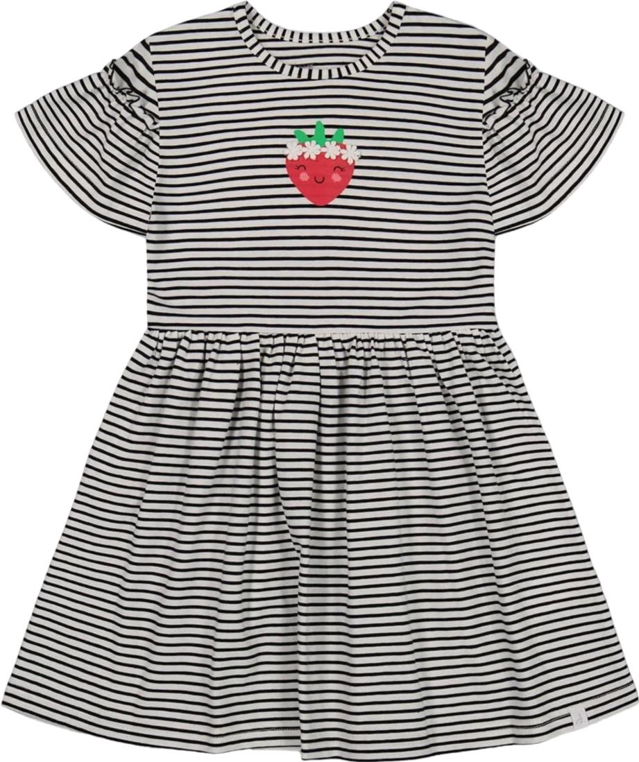 Product gallery image number 1 for product Organic Cotton Dress with Flounce Sleeves - Big Girls 
