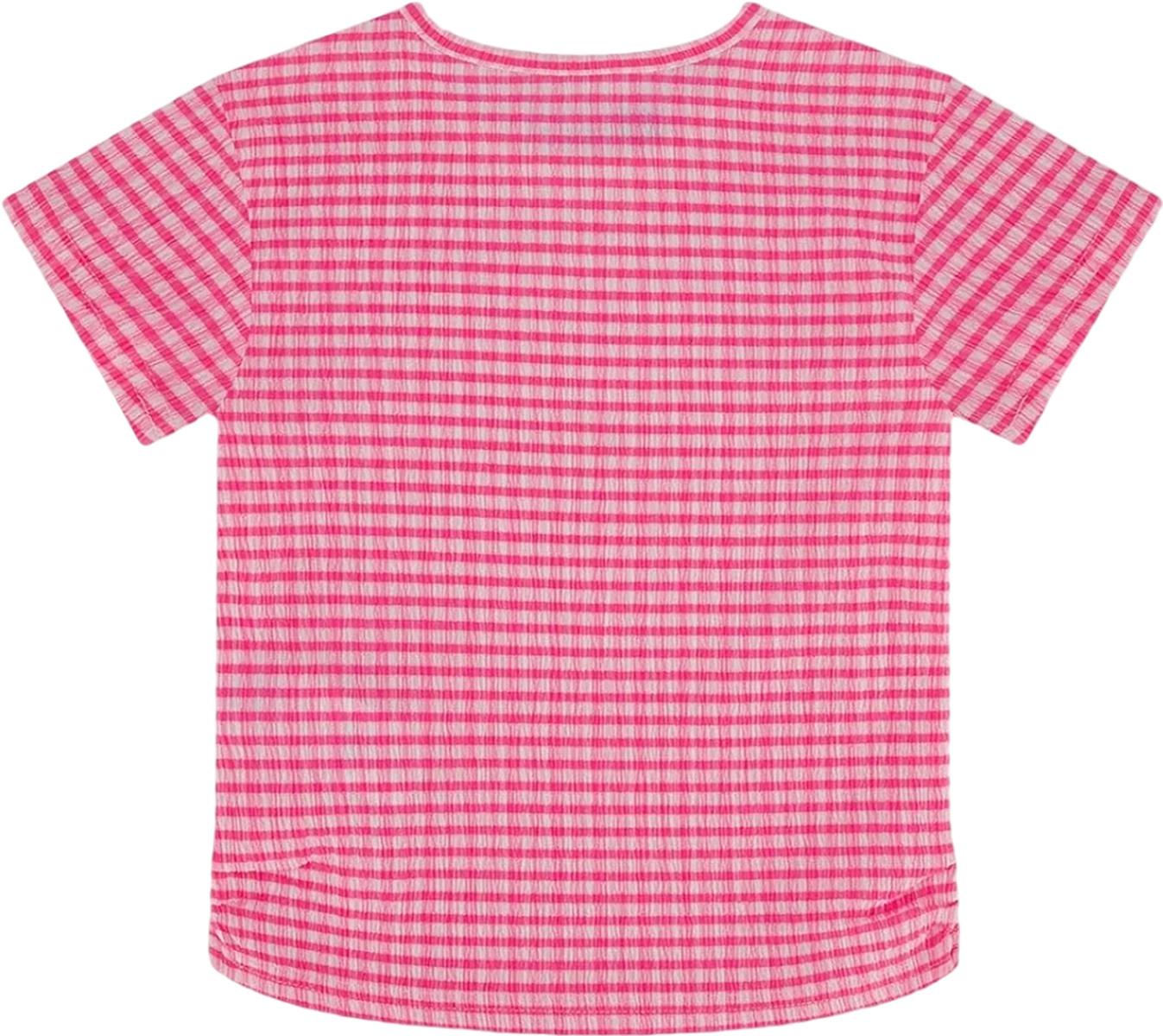 Product gallery image number 2 for product Crinkle Jersey Top with Flower Applique - Big Girls 