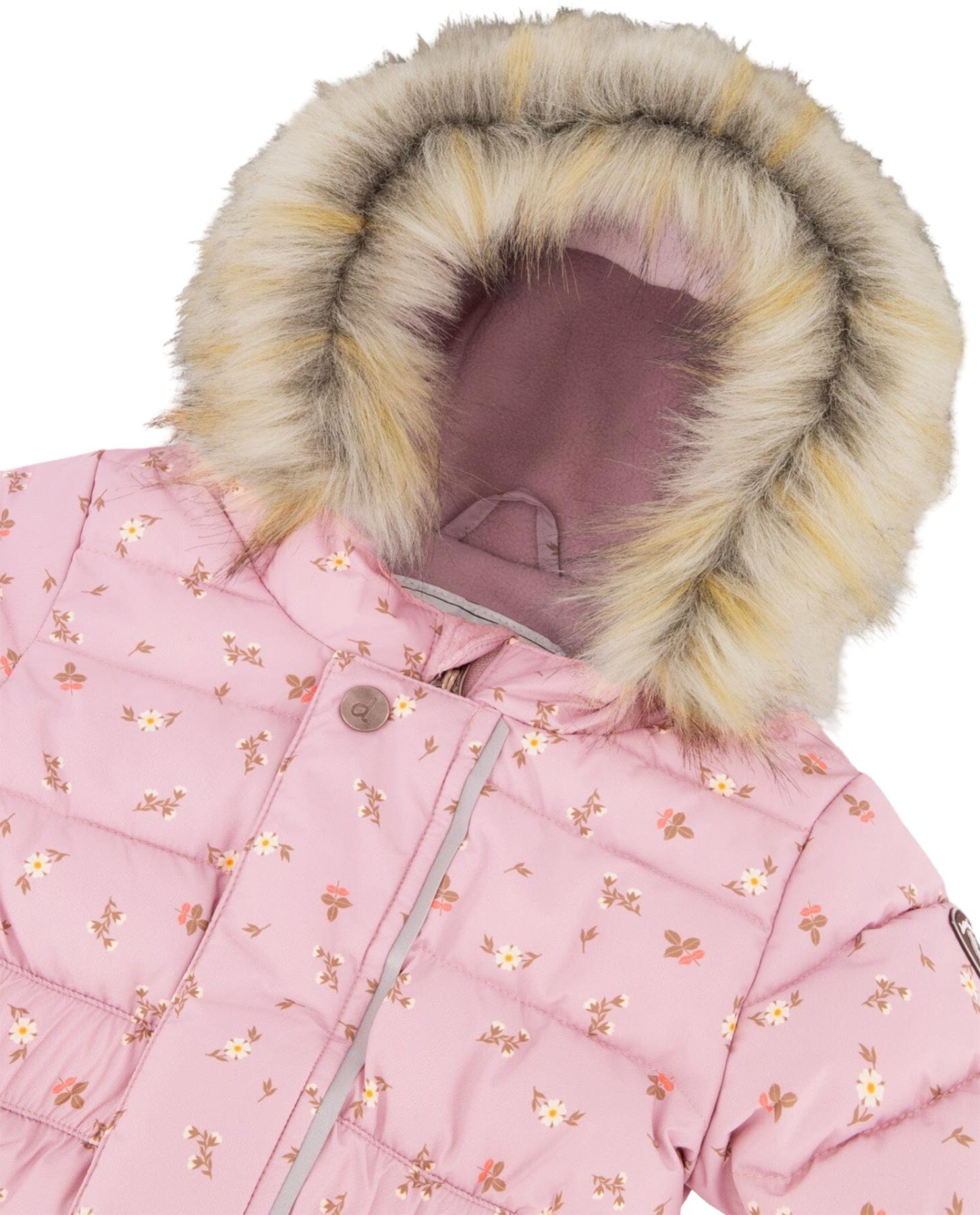 Product gallery image number 2 for product One Piece Puffy Snowsuit with Removable Mittens & Boots - Baby