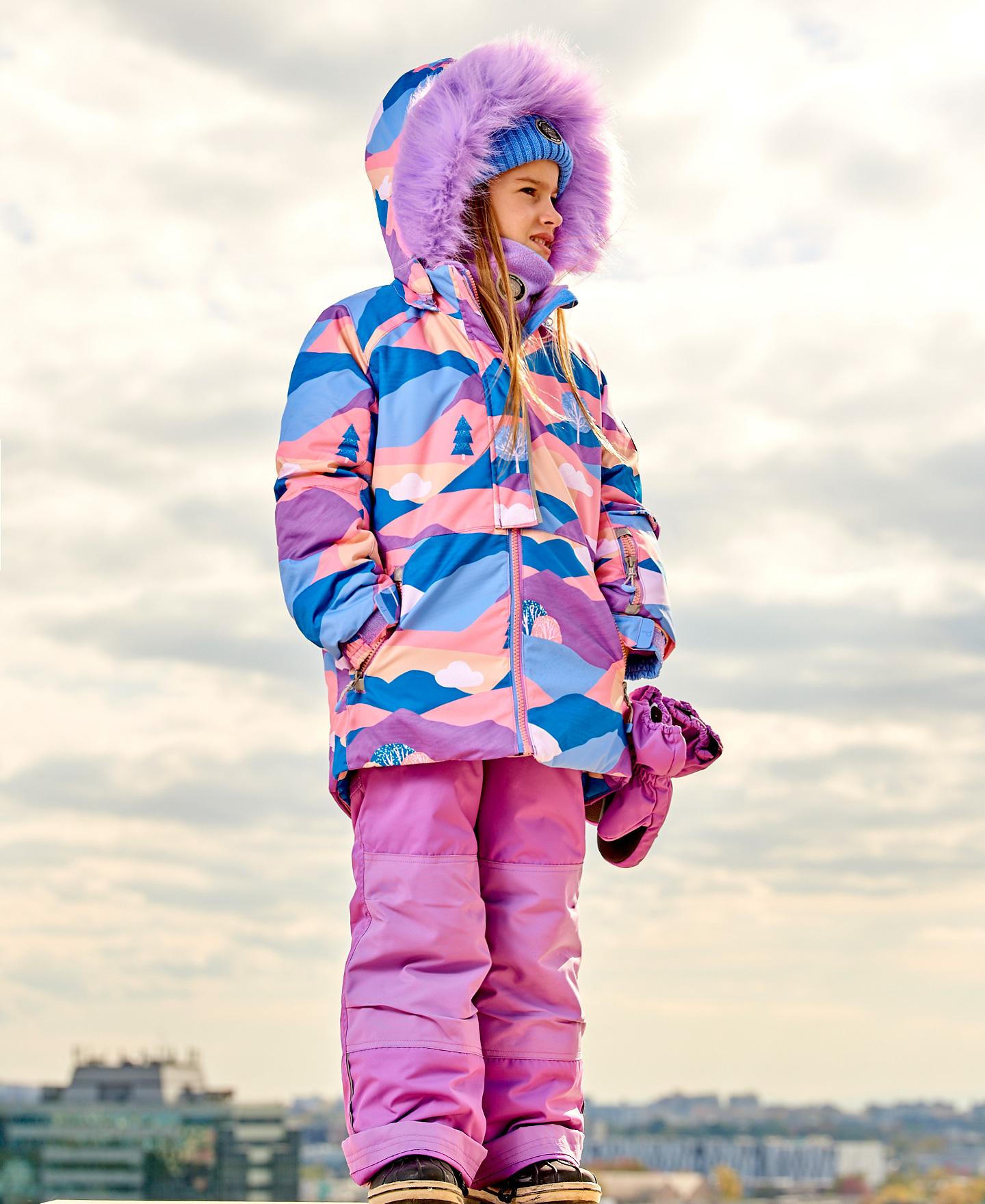 Product gallery image number 3 for product Printed Two Piece Snowsuit - Girl