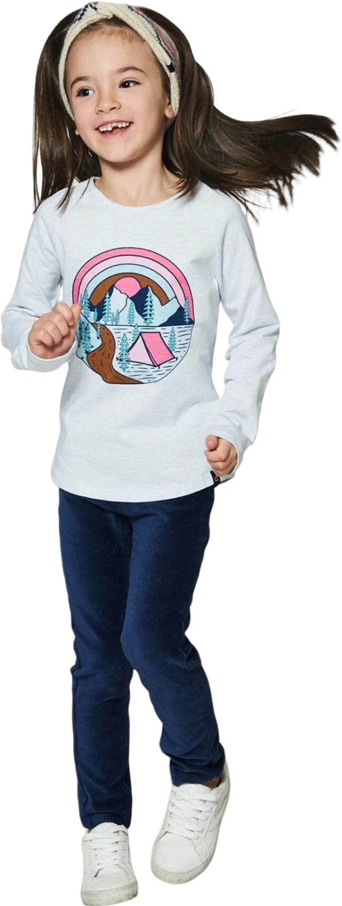 Product gallery image number 2 for product T-shirt imprimé à manches raglan - Petite fille