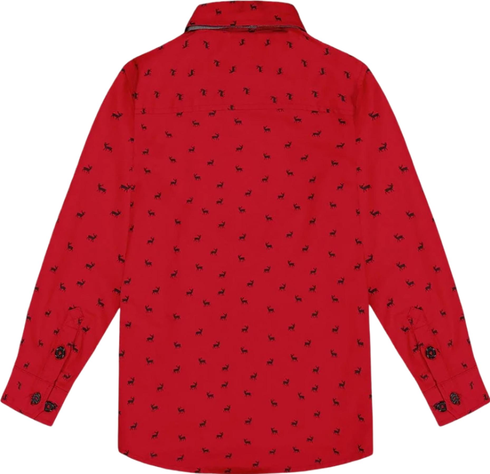 Product gallery image number 2 for product Printed Shirt with Bow Tie - Baby Boy