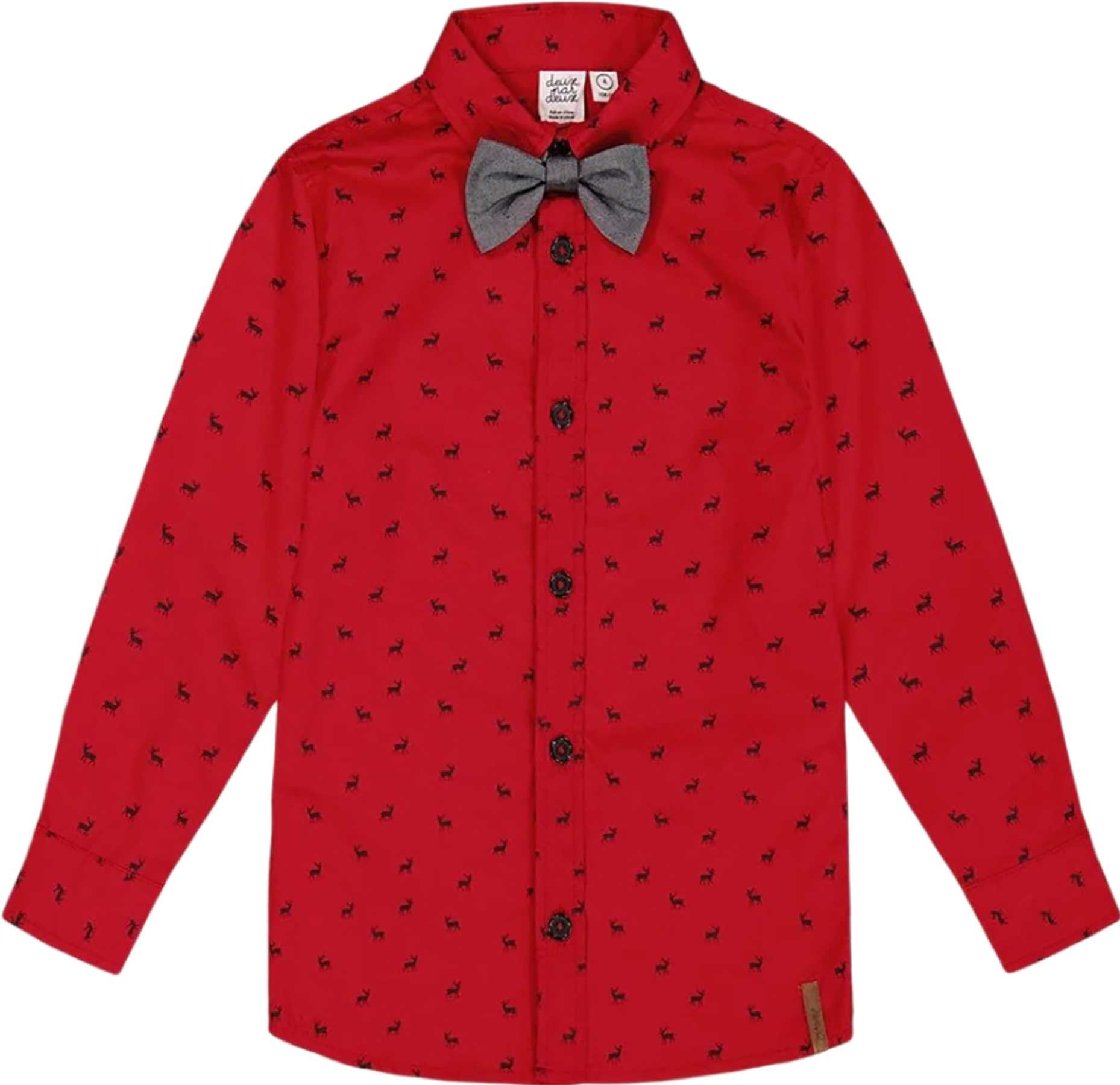 Product image for Printed Shirt with Bow Tie - Baby Boy
