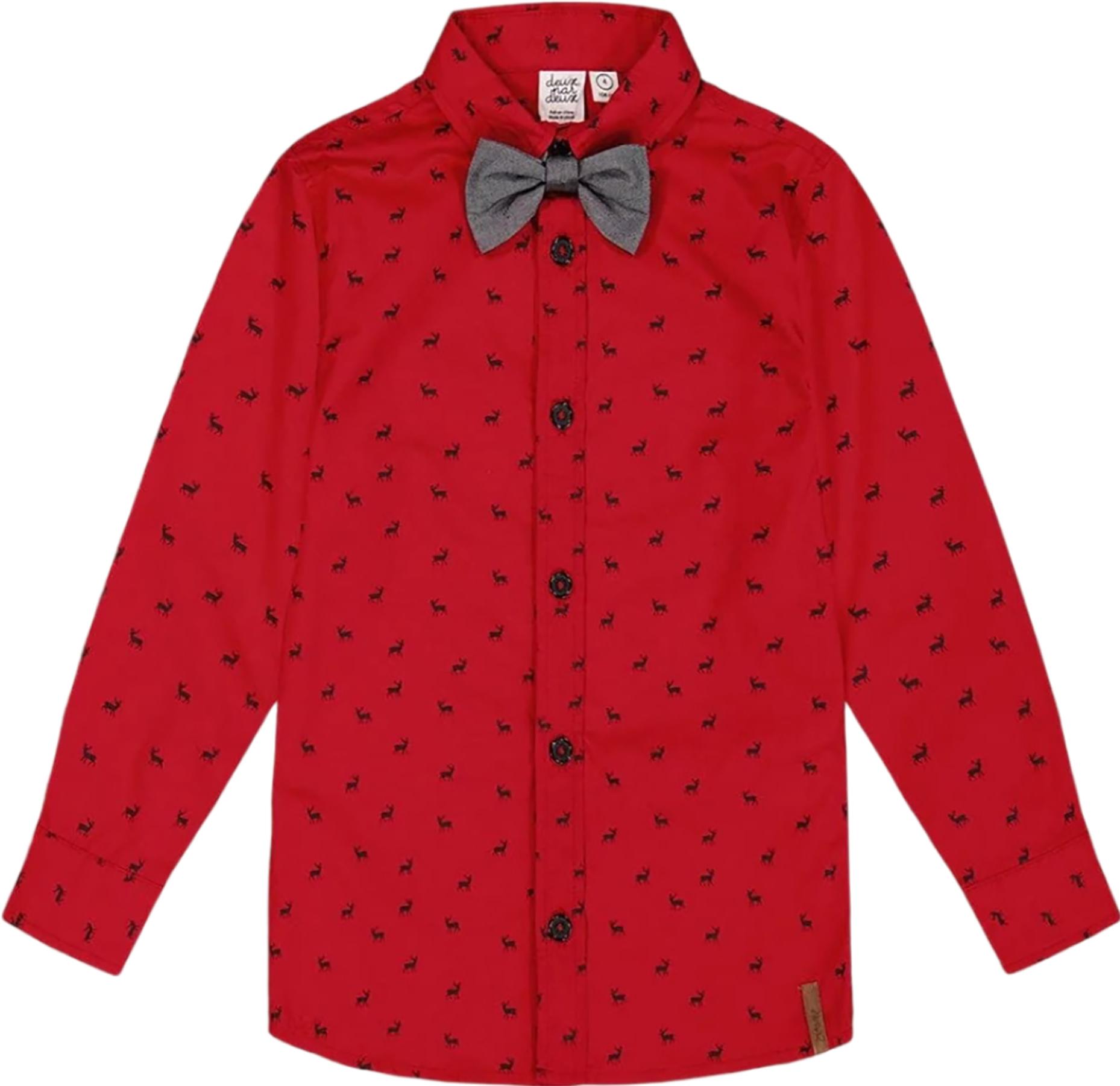 Product gallery image number 1 for product Printed Shirt with Bow Tie - Baby Boy