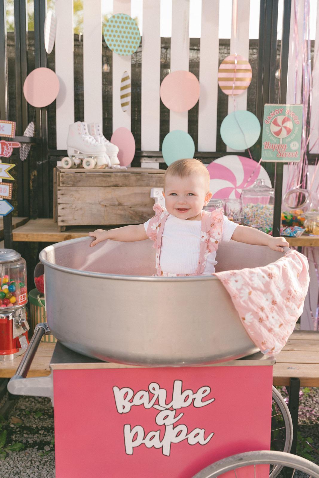 Numéro de l'image de la galerie de produits 2 pour le produit Ensemble salopette courte en mousseline et cache-couche en coton - Bébé Fille