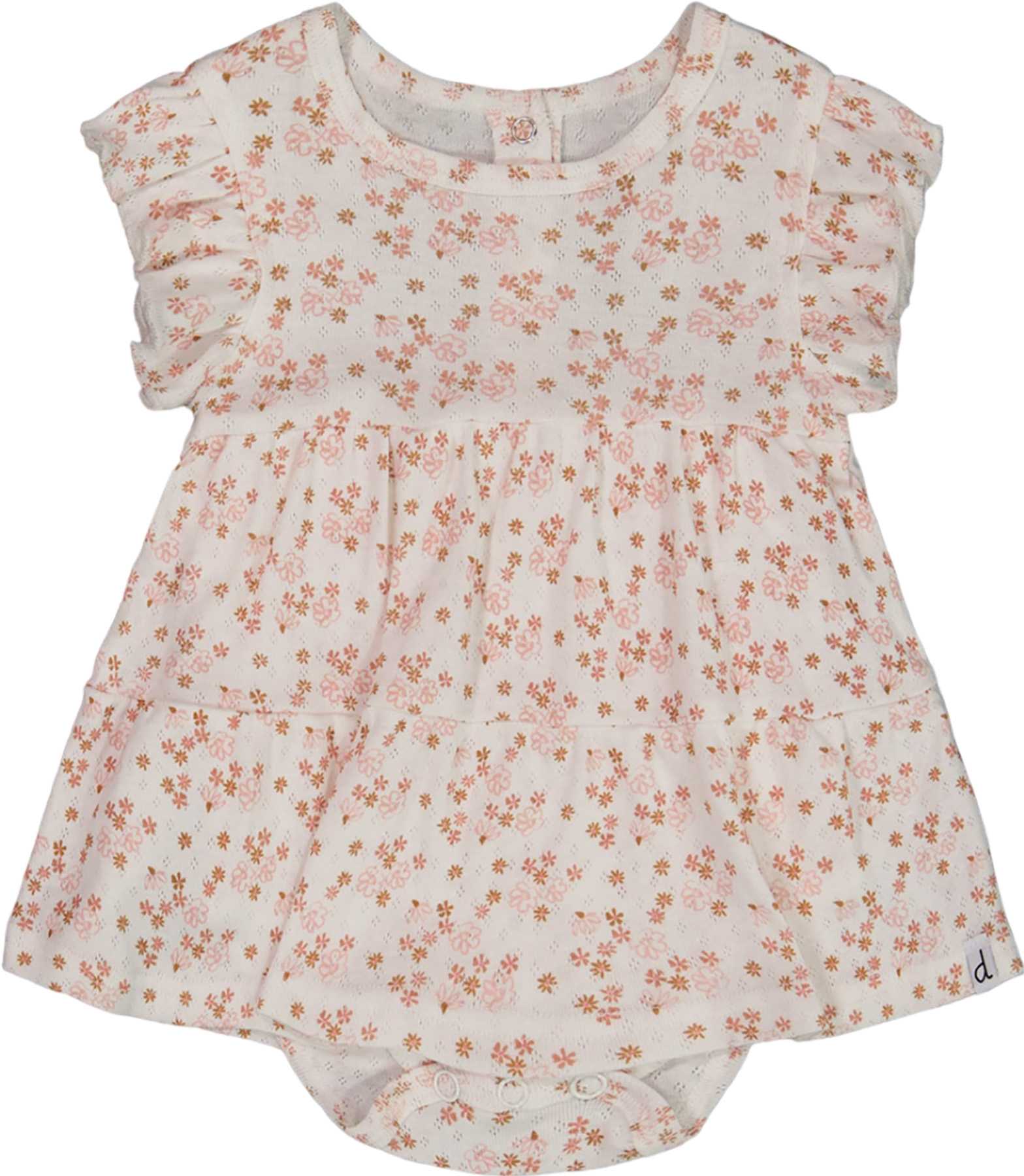 Image de produit pour Combi-short en pointelle coton biologique - Bébé fille