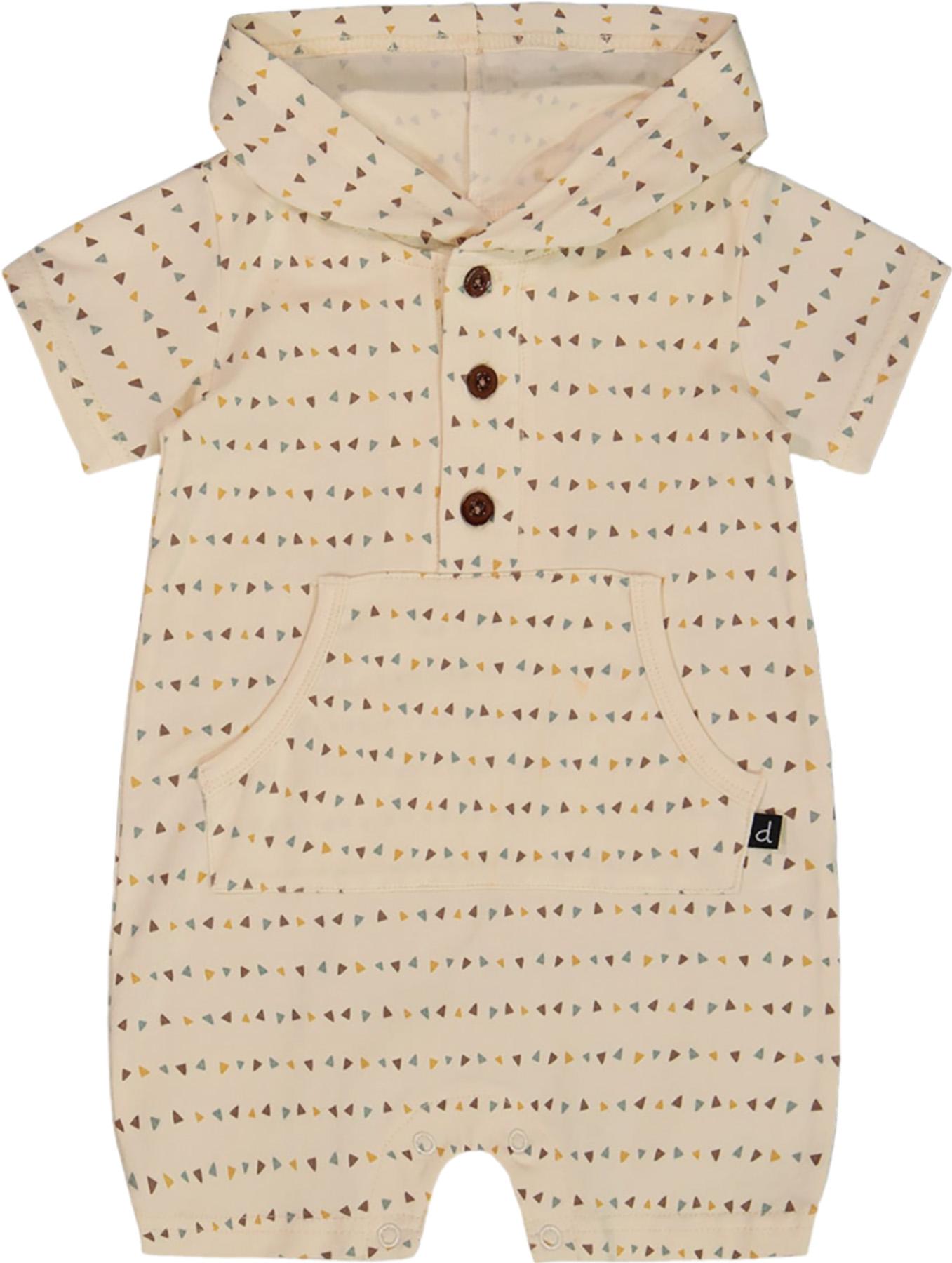 Product gallery image number 1 for product Organic Cotton Hooded Romper - Baby Boy