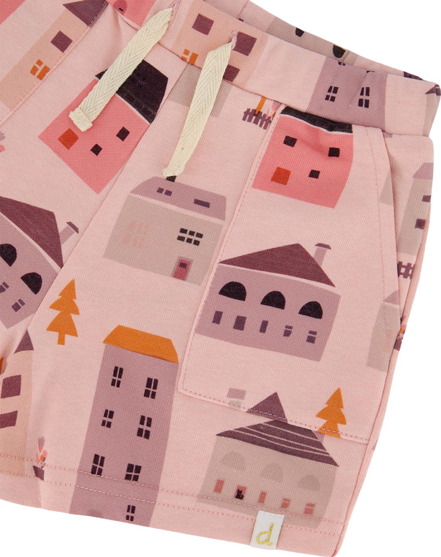 Numéro de l'image de la galerie de produits 4 pour le produit Short en molleton avec imprimé de Maisonnettes - Petite Fille