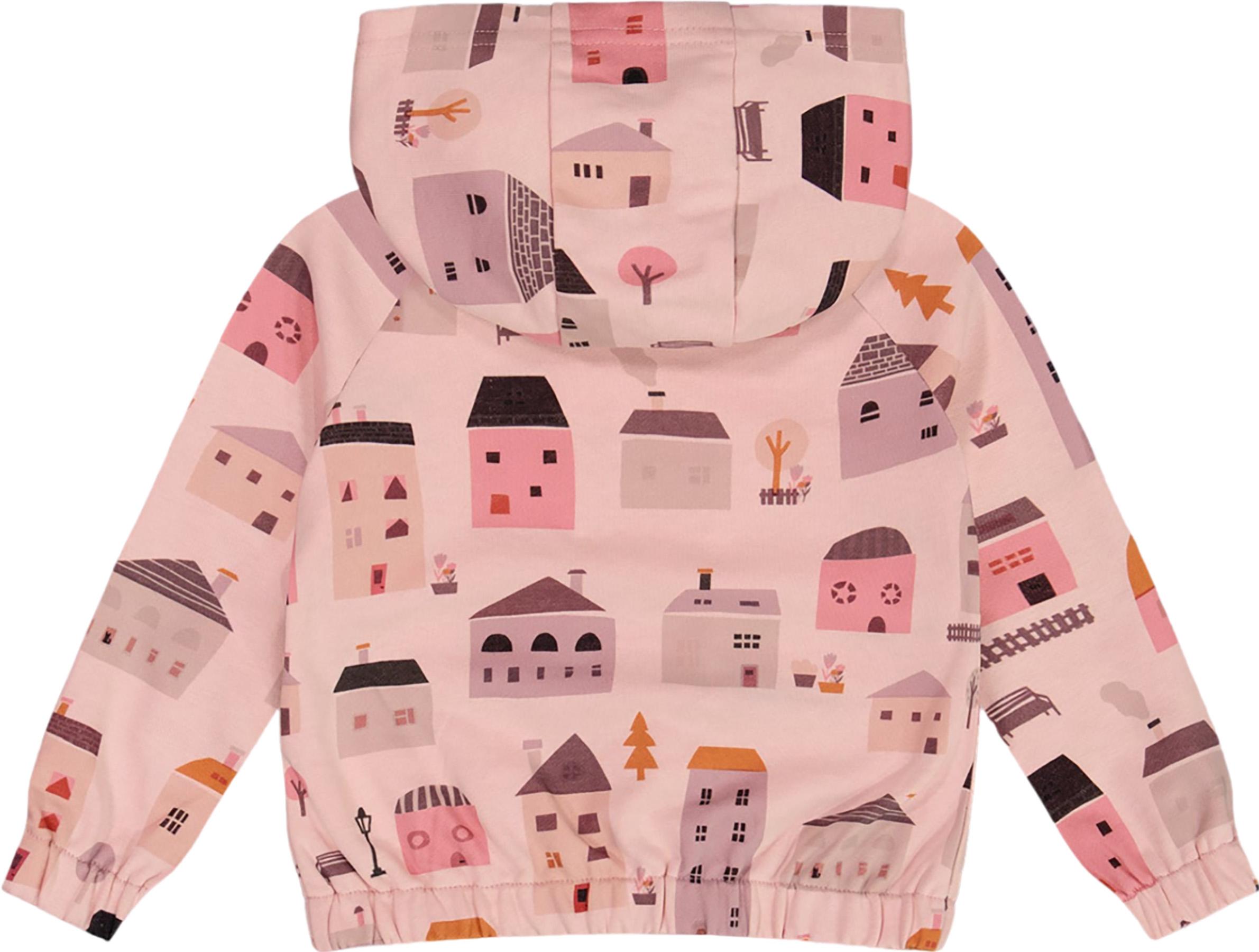 Product gallery image number 3 for product Printed French Terry Hoodie Cardigan - Little Girl