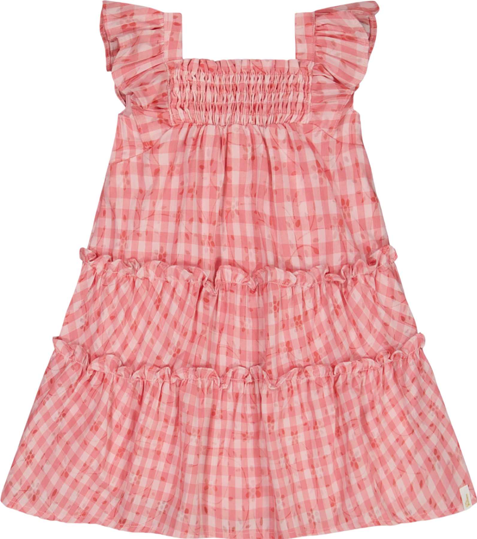 Image de produit pour Robe à volants smockée avec manches à volants - Bébé Fille