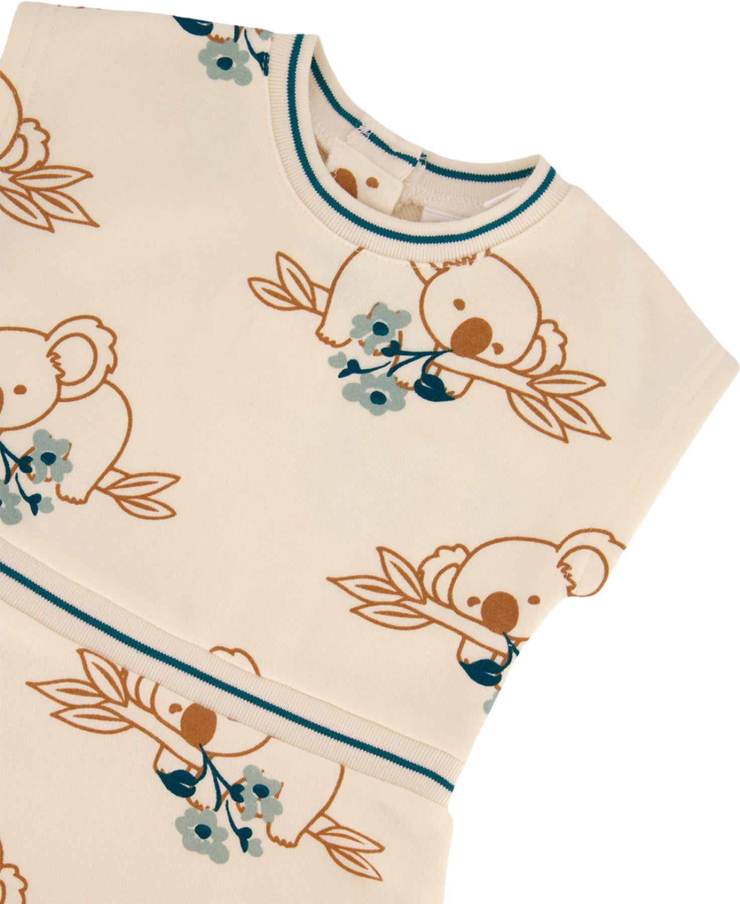 Product gallery image number 2 for product Printed French Terry Dress - Little Girl 