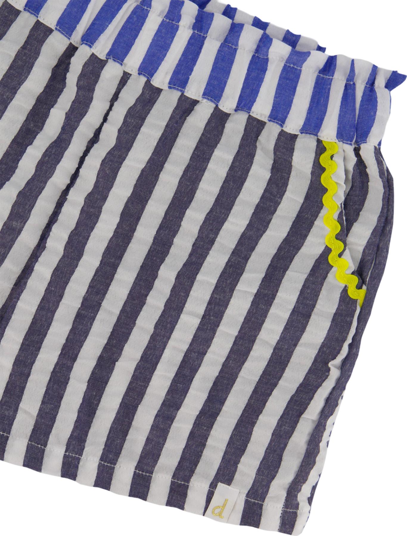 Numéro de l'image de la galerie de produits 3 pour le produit Short en cotonnade gaufrée rayée - Grande Fille