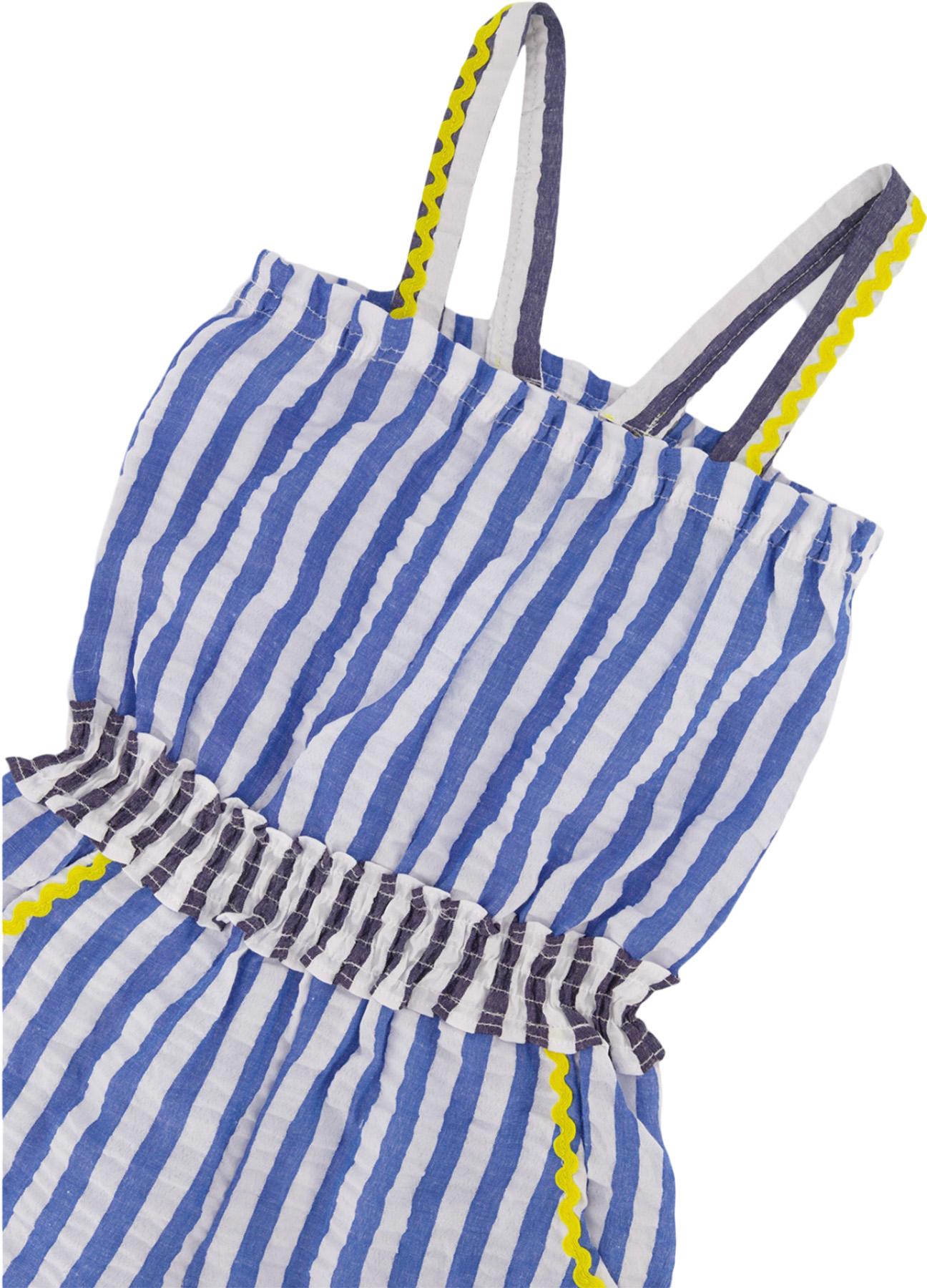 Product gallery image number 3 for product Striped Sleeveless Seersucker Romper - Little Girl 