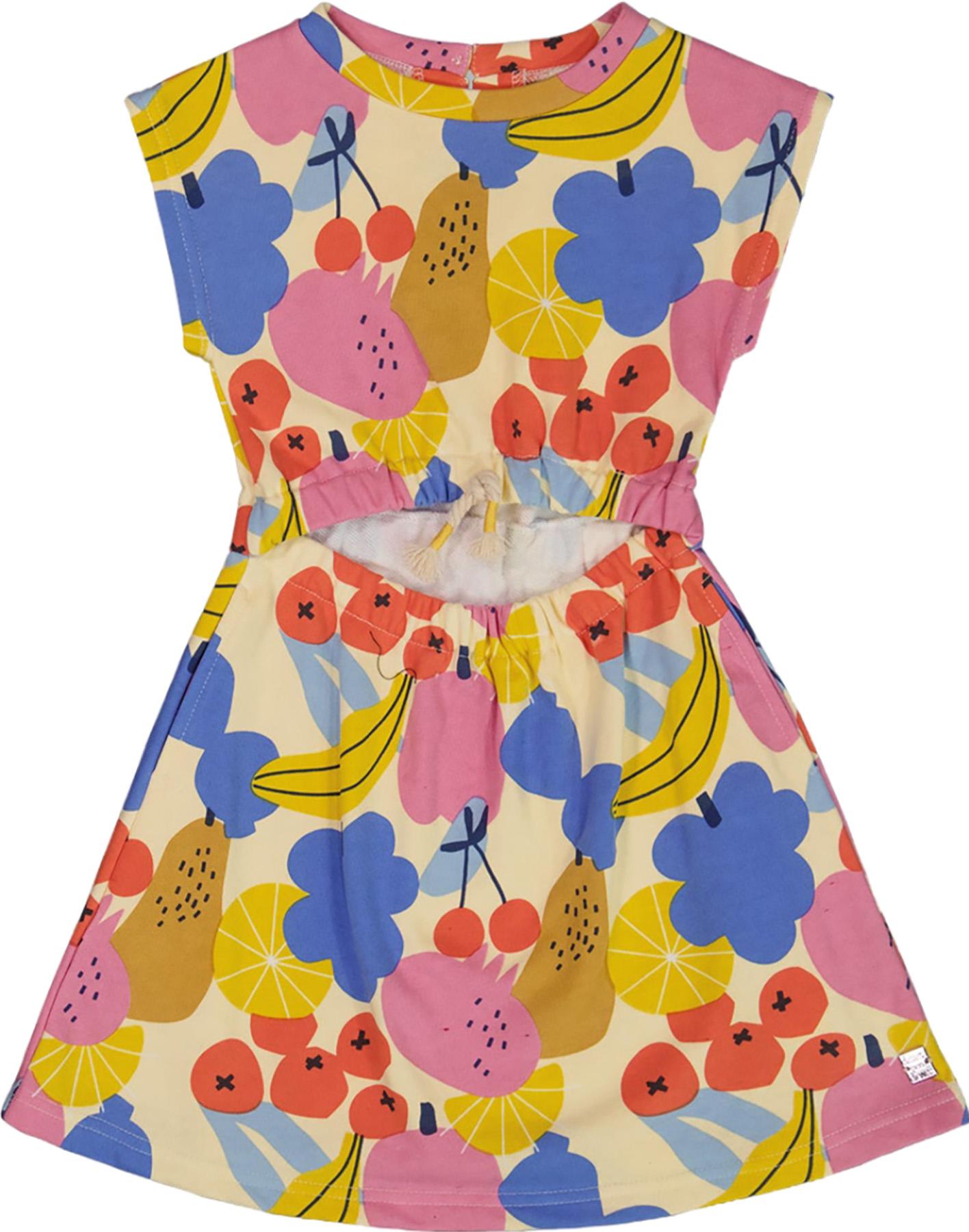 Product gallery image number 1 for product Printed Fruits French Terry Dress - Little Girl