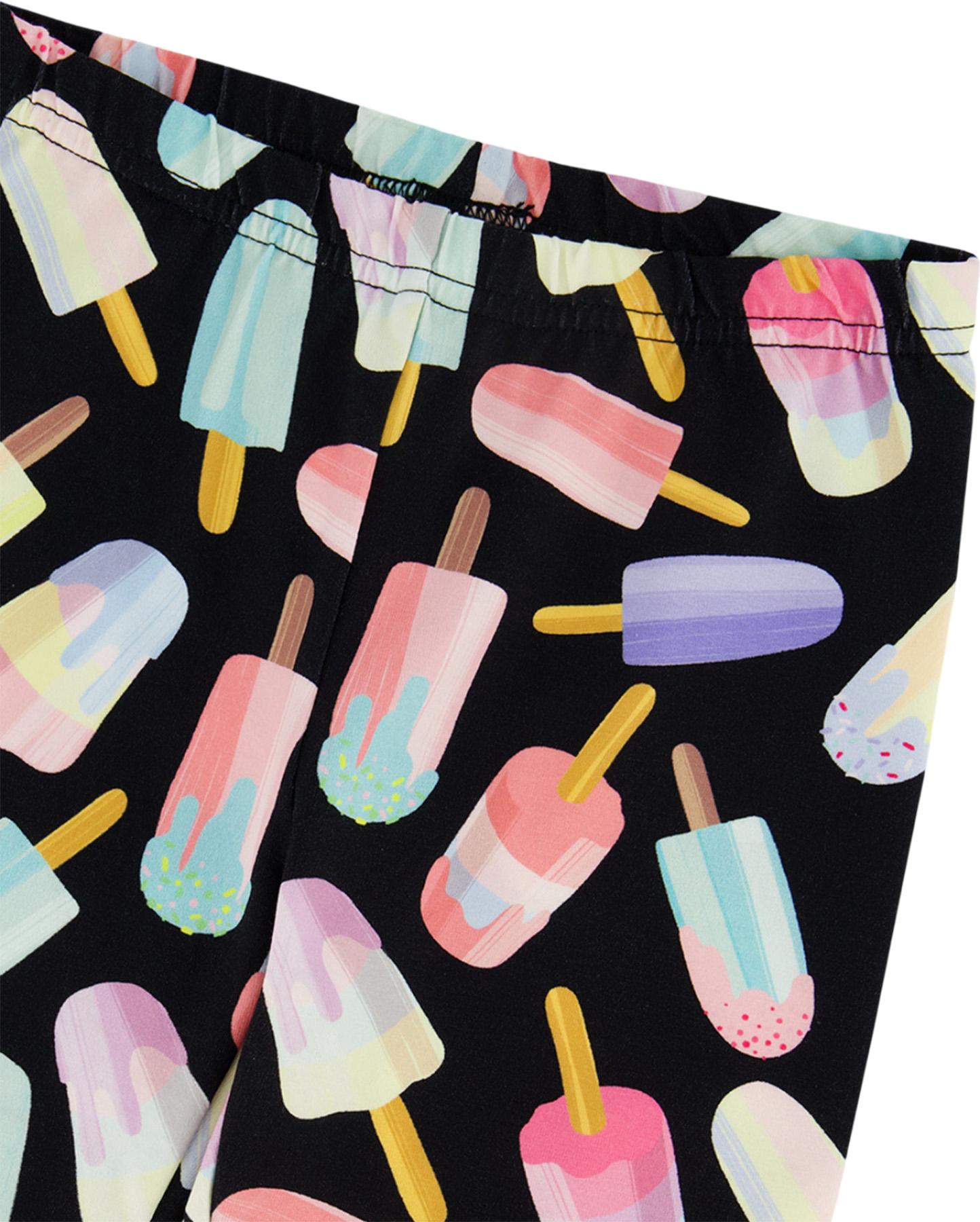 Product gallery image number 3 for product Printed Capri Leggings - Little Girl