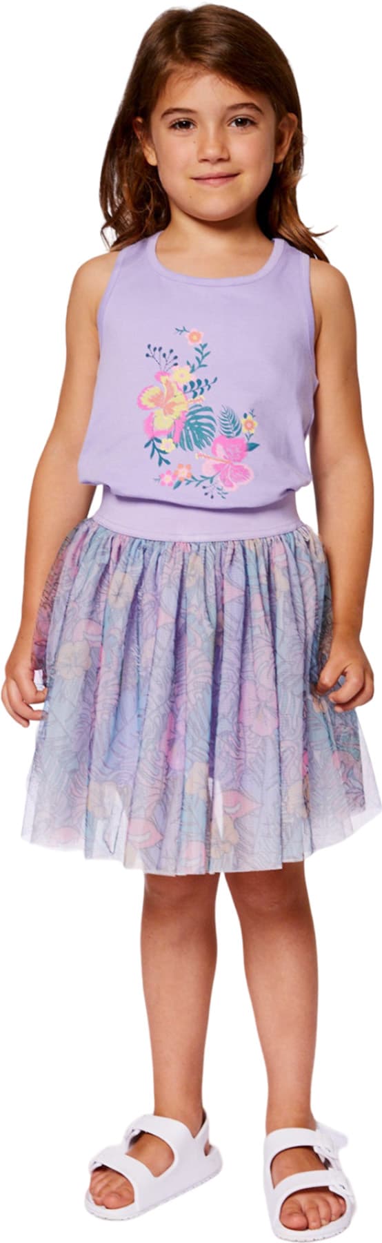 Product gallery image number 4 for product Organic Cotton Racerback Tank Top - Big Girl 