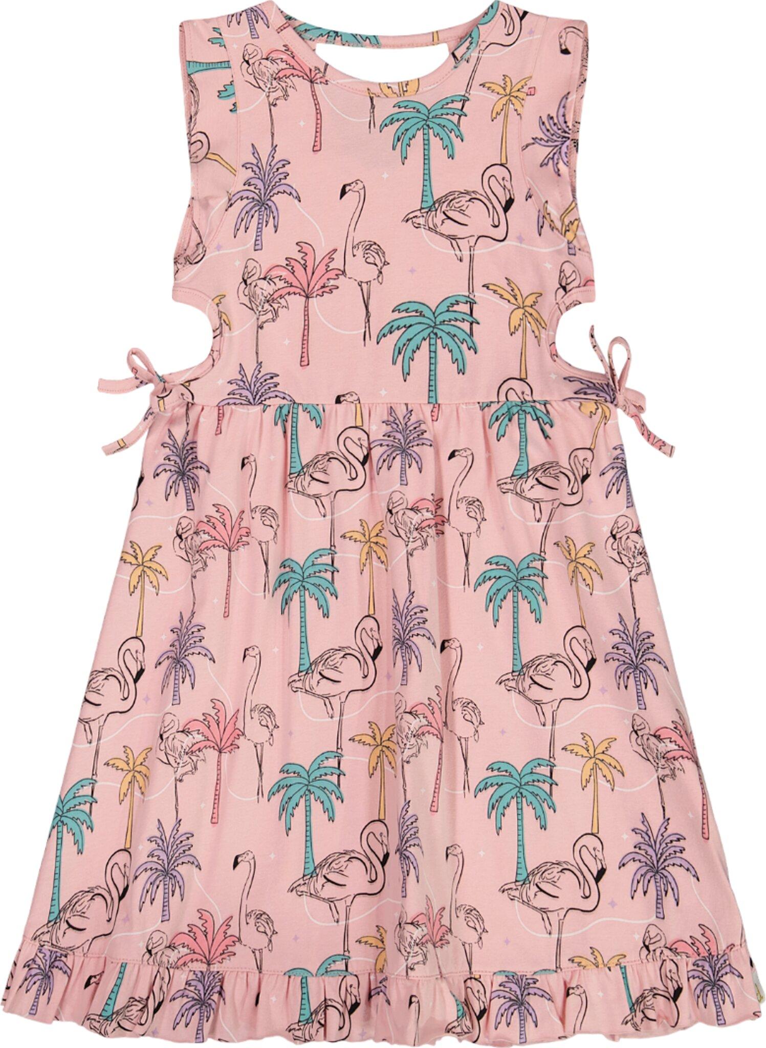 Product image for Printed Organic Cotton Dress with Cut Out Sides - Little Girl