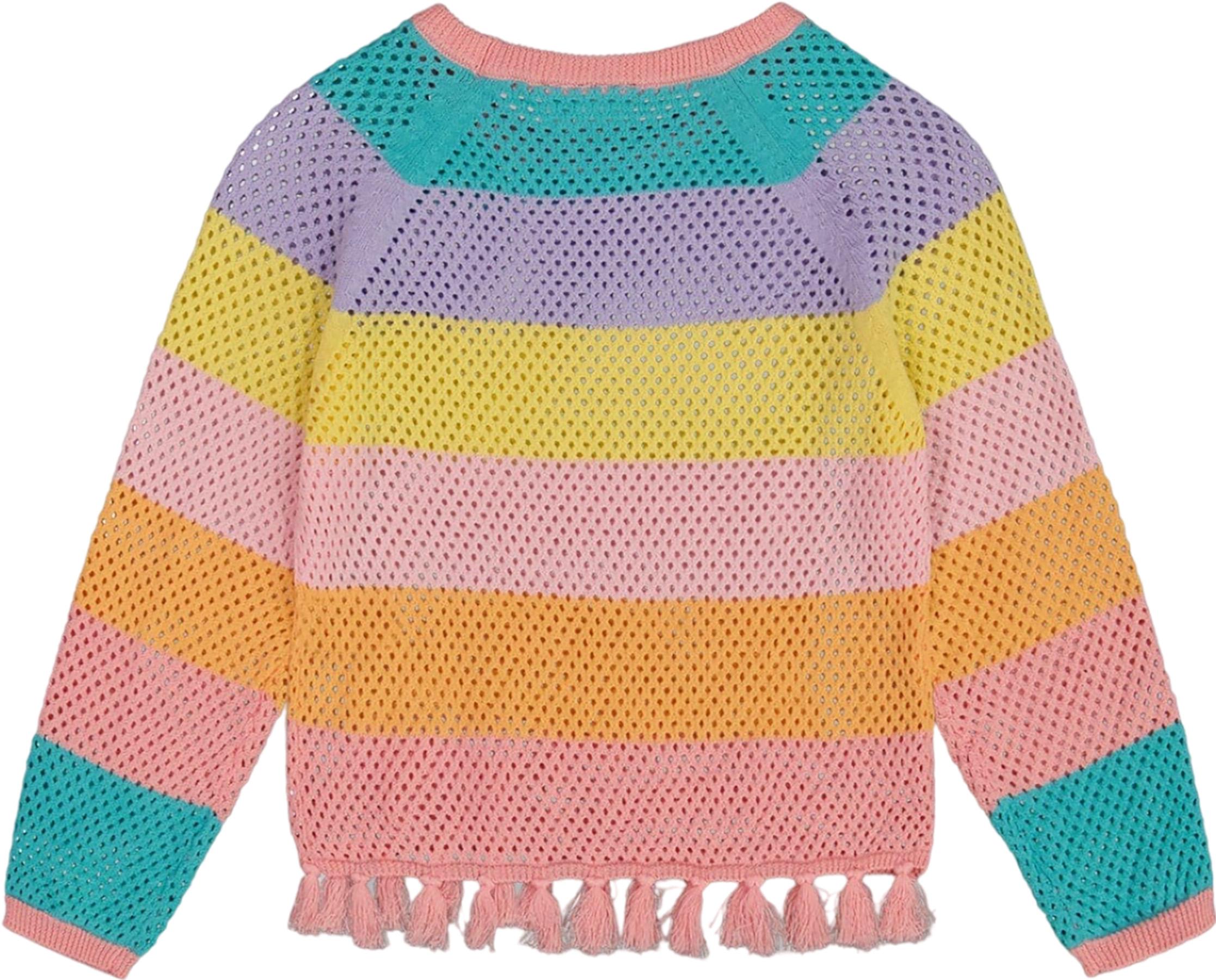 Product gallery image number 3 for product Cotton Sweater with Fringe - Big Girl