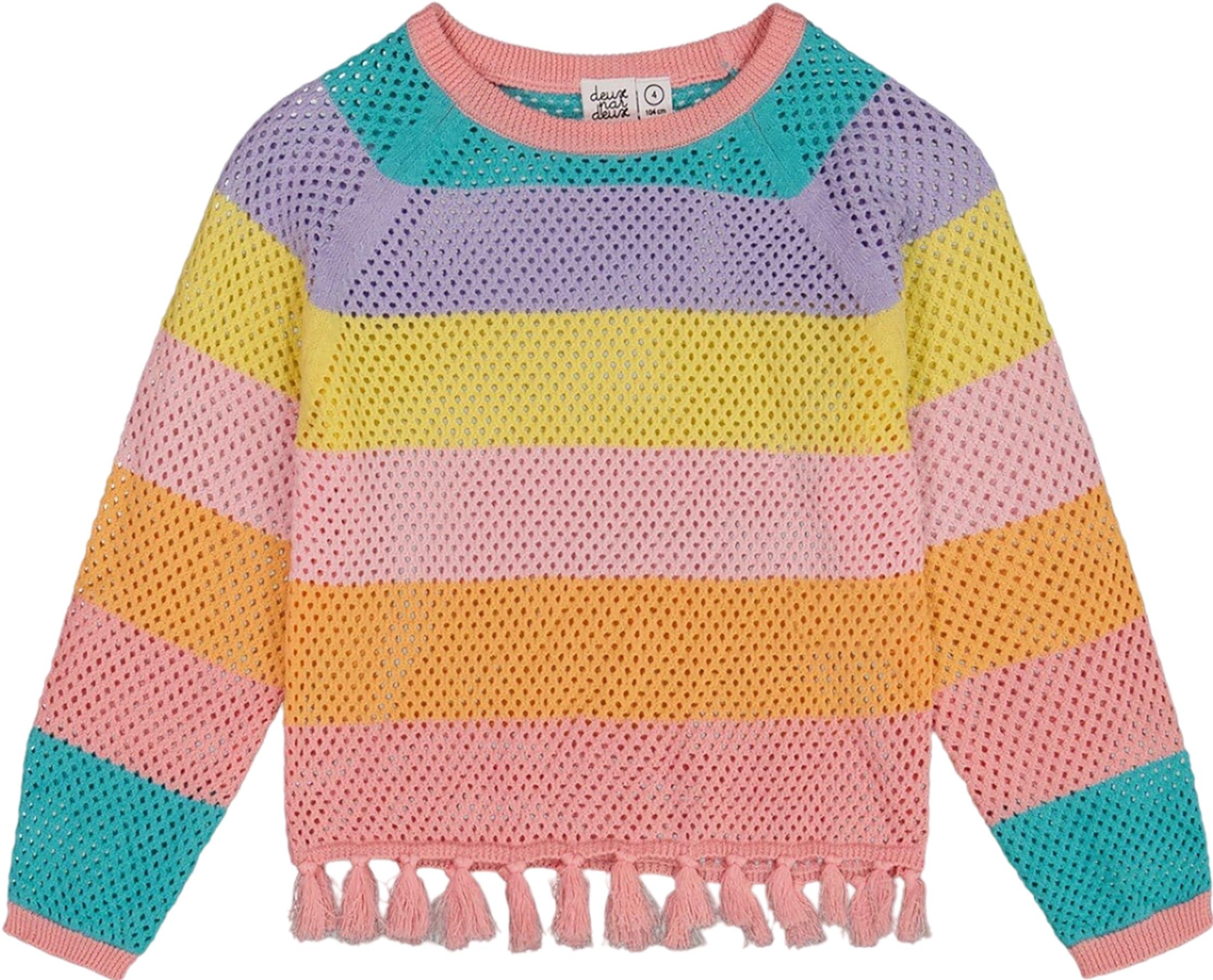 Product image for Cotton Sweater with Fringe - Big Girl