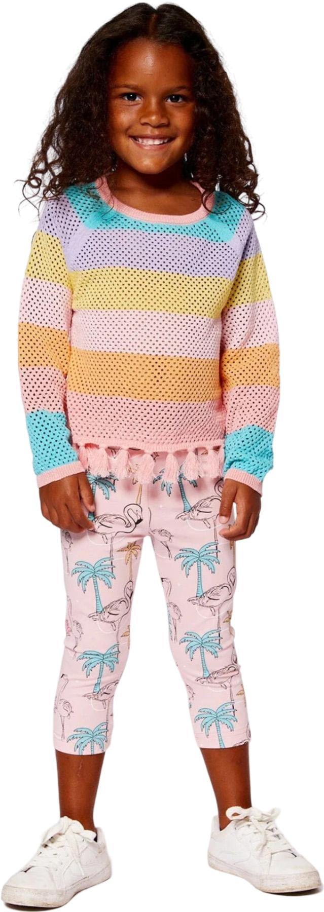 Product gallery image number 3 for product Cotton Sweater with Fringe - Little Girl