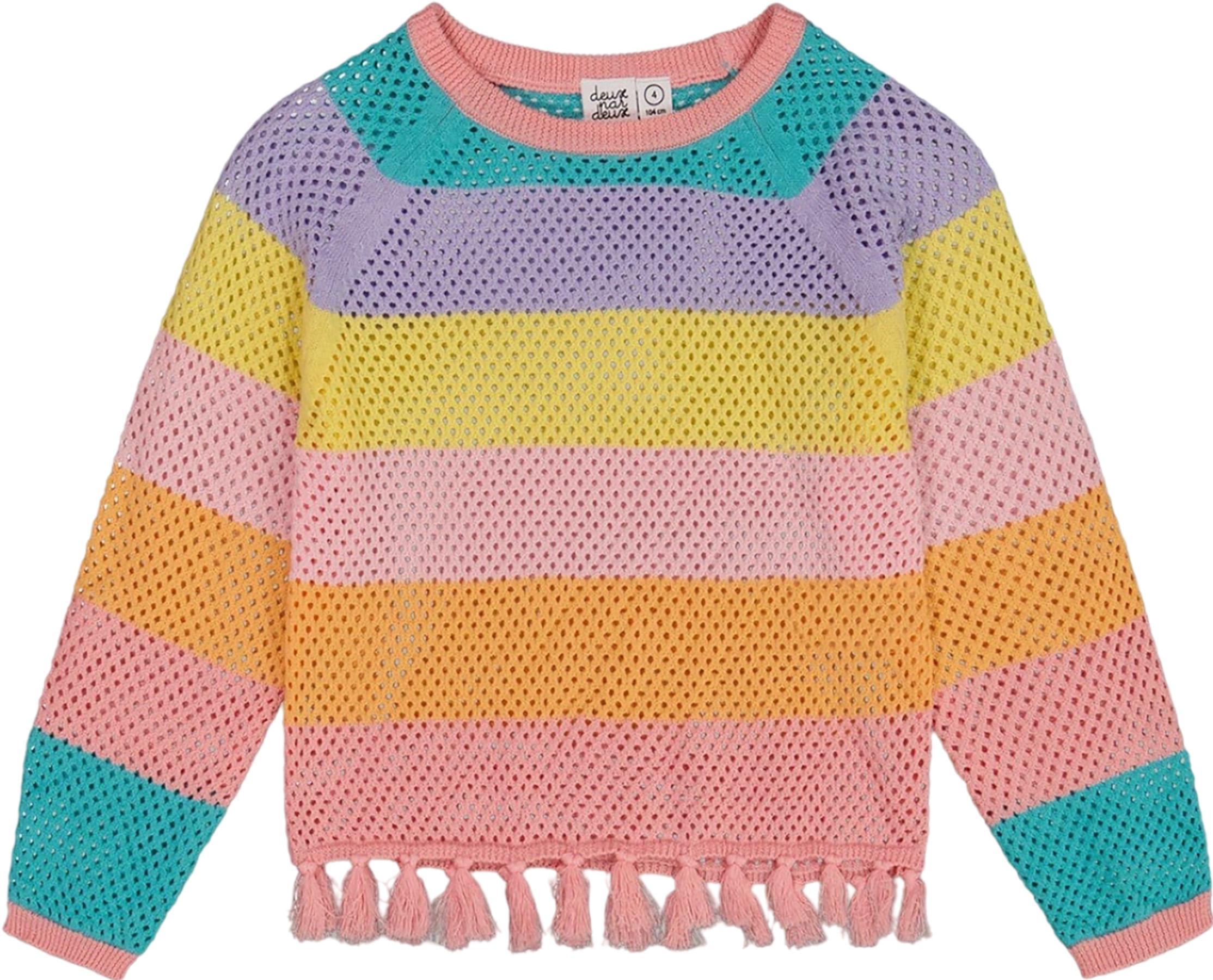 Image de produit pour Chandail en coton avec franges - Petite fille