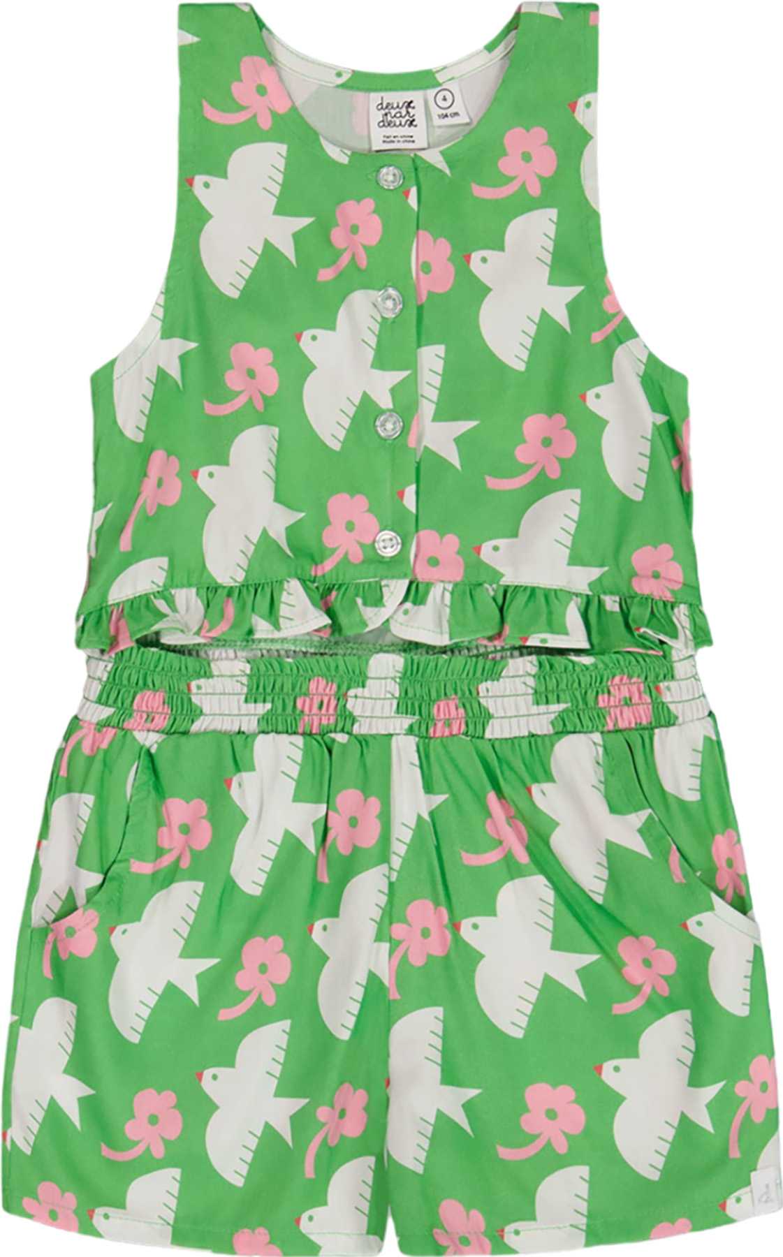 Product image for Printed Romper with Frills - Little Girl 