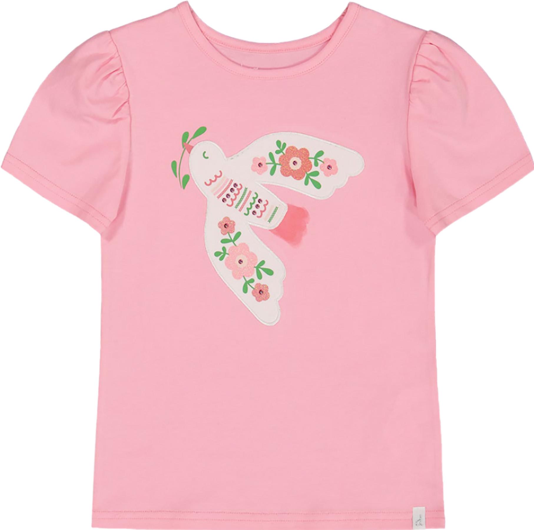 Product gallery image number 1 for product Organic Cotton T-Shirt with Puff Sleeve - Little Girl 