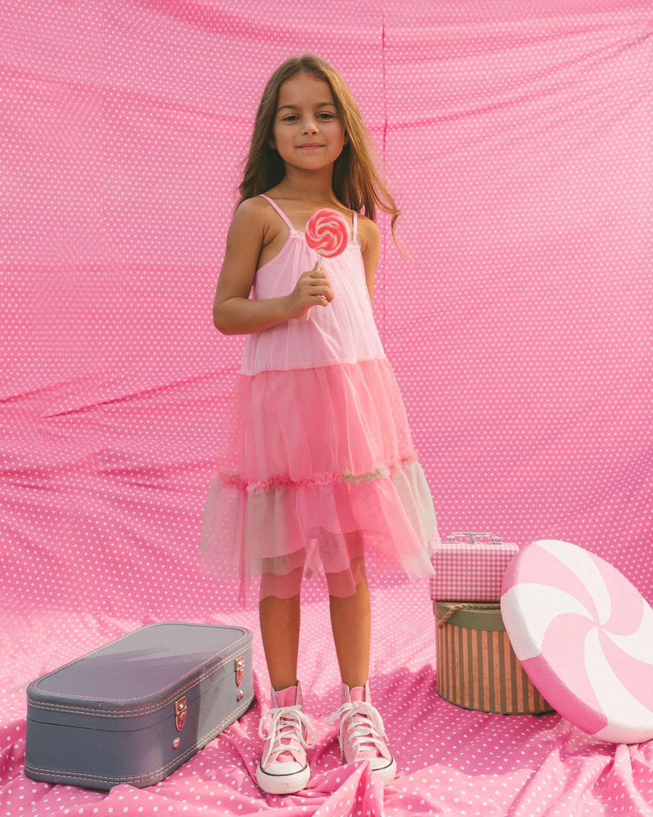 Product gallery image number 2 for product Sleeveless Tulle Dress - Little Girl   