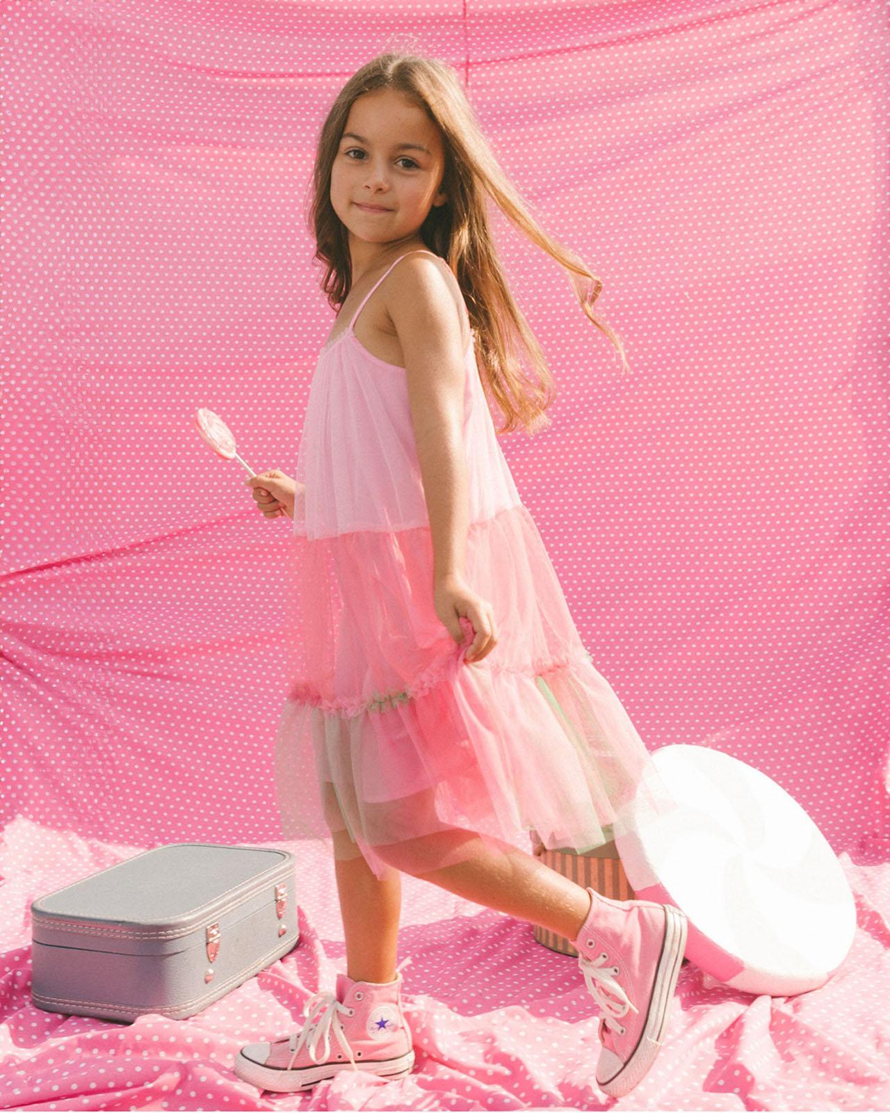 Product gallery image number 5 for product Sleeveless Tulle Dress - Little Girl   