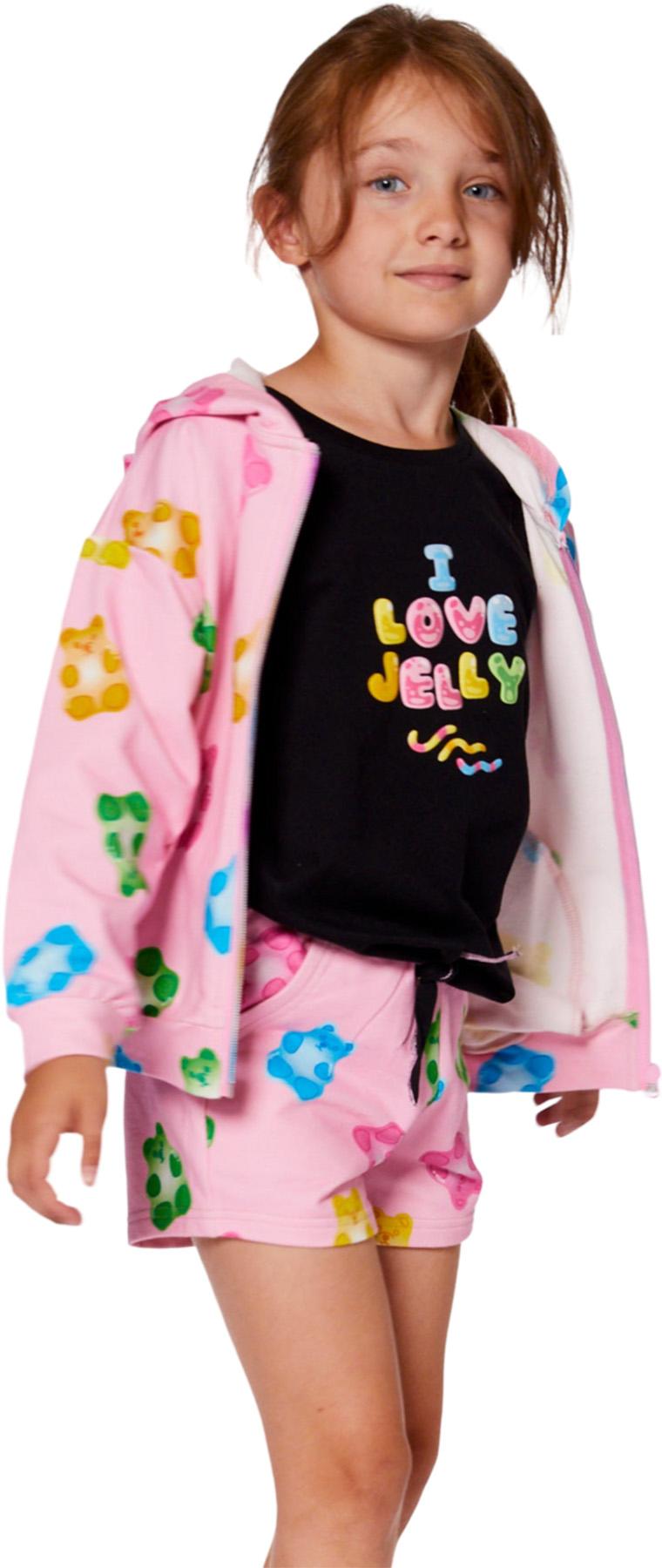 Product gallery image number 5 for product Printed French Terry Hoodie Cardigan - Big Girl