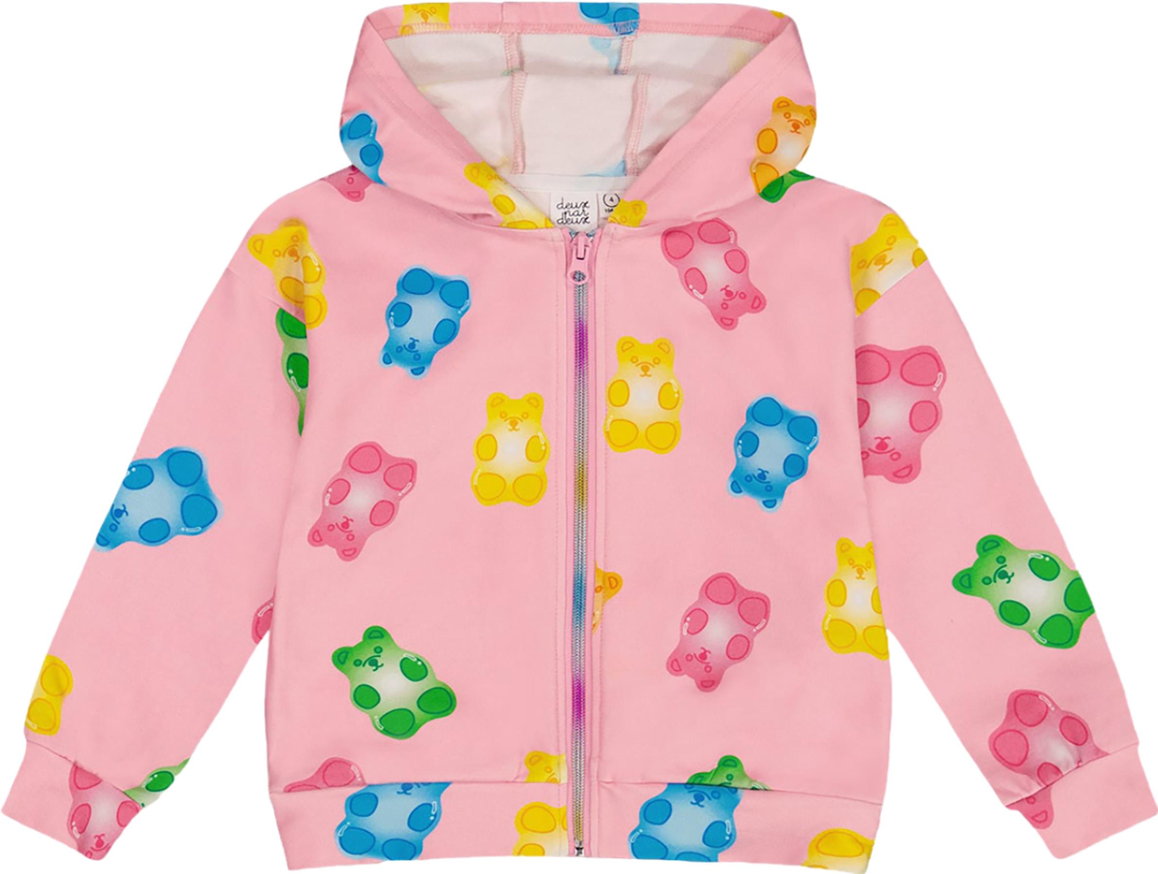 Product gallery image number 1 for product Printed French Terry Hoodie Cardigan - Big Girl